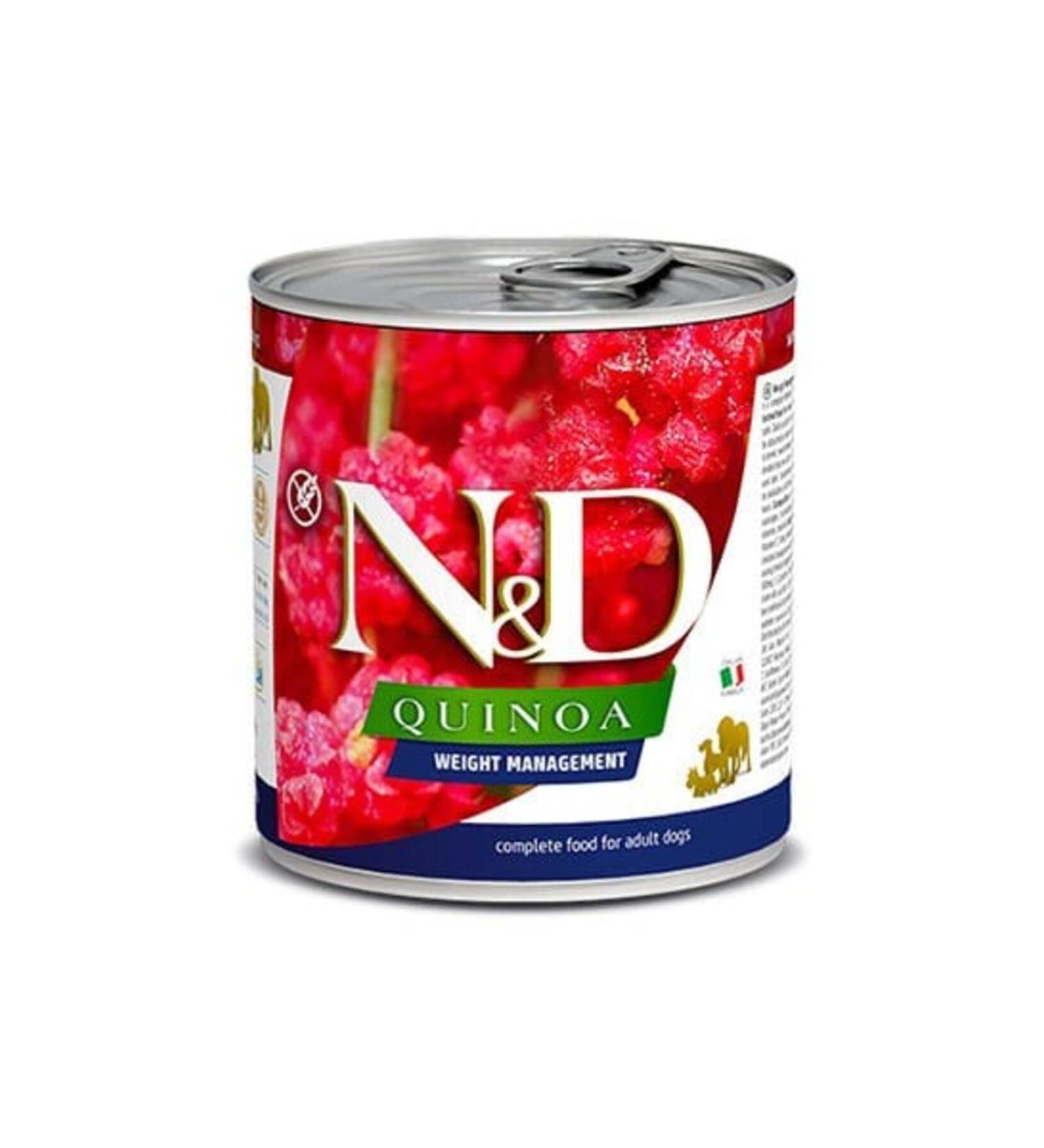 N & D Quinoa Weight Lamb & Broccoli Dog Canned Food 285 gr