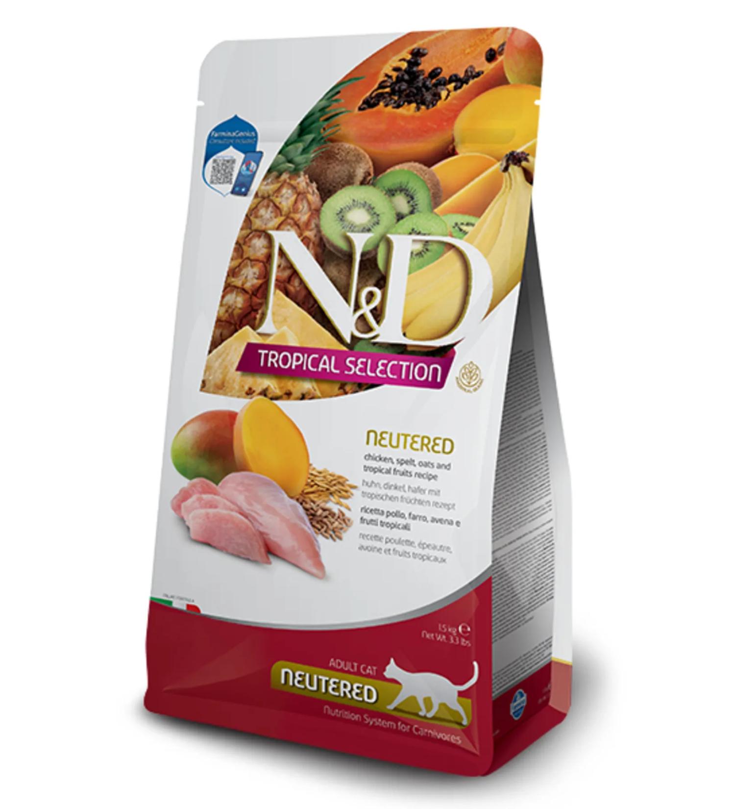 N & DN & D Tropical Selection Chicken Sterile Cat Food 10 Kg
