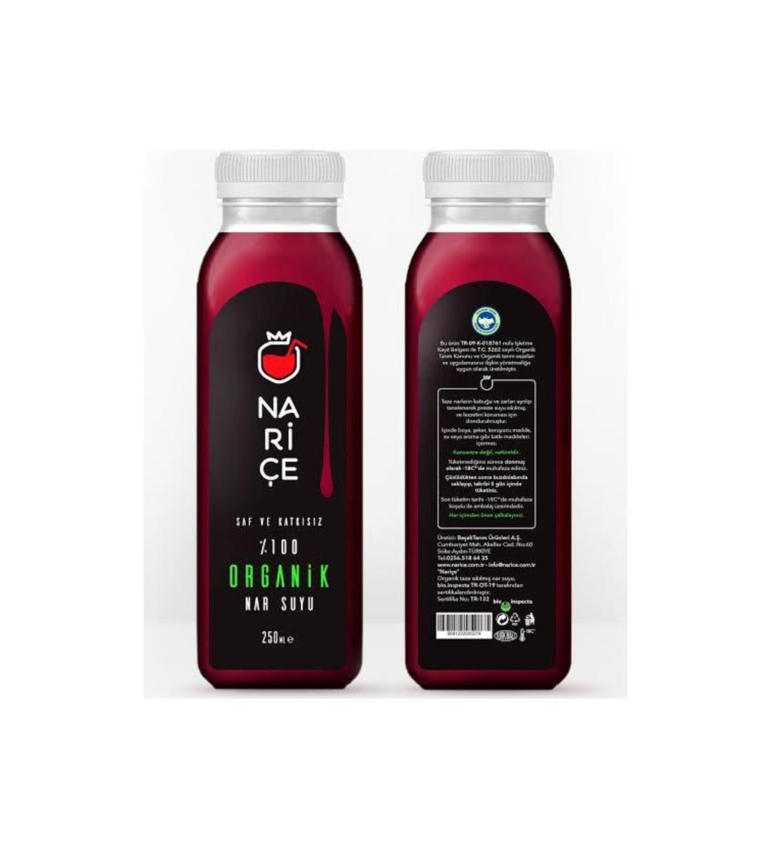 NAR CE 20 Pieces X 250 Cc Organic Frozen Pomegranate Juice