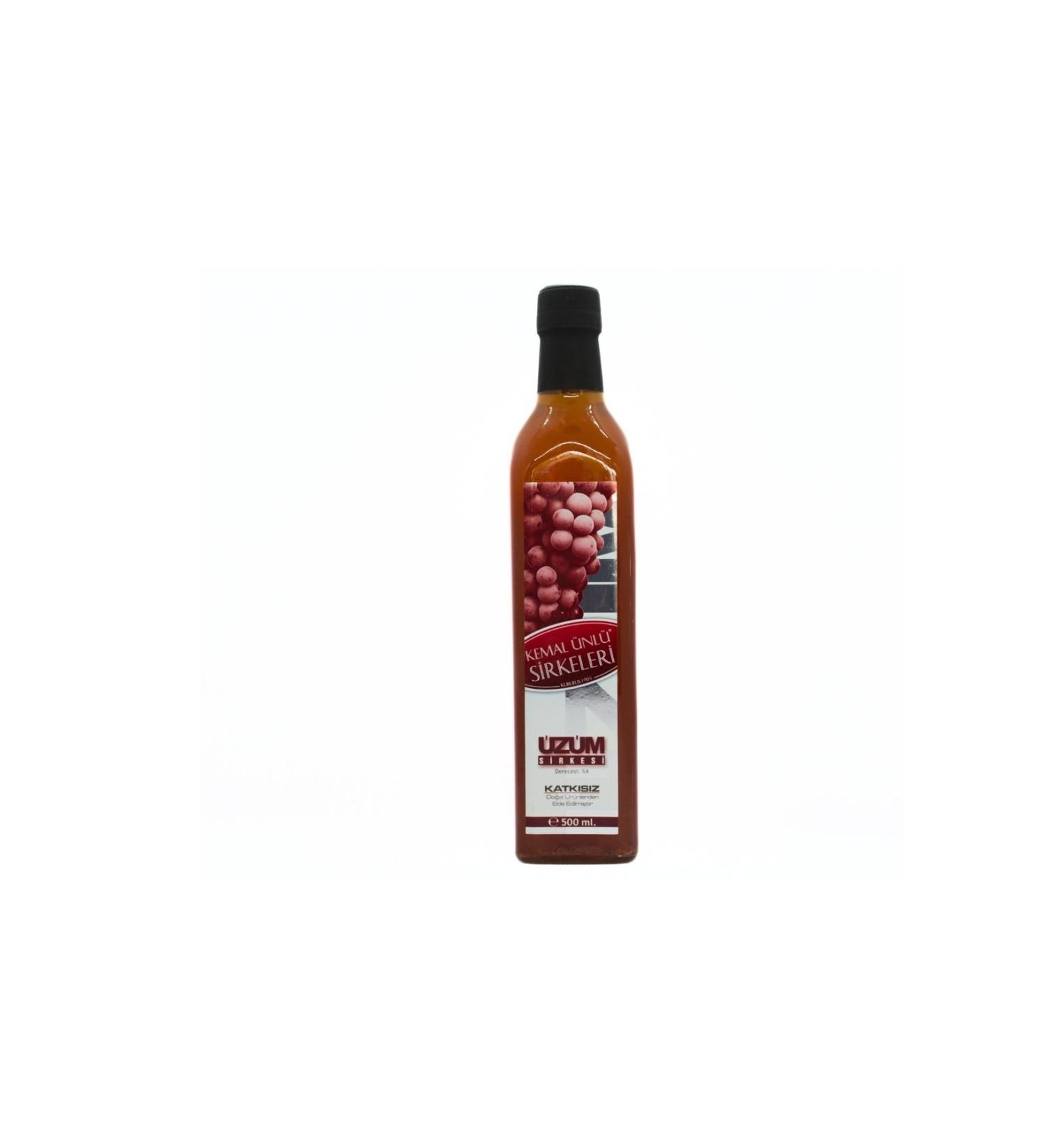 NAT NUT Grape Vinegar 500 Ml Glass Bottle-0 Natural And Organic