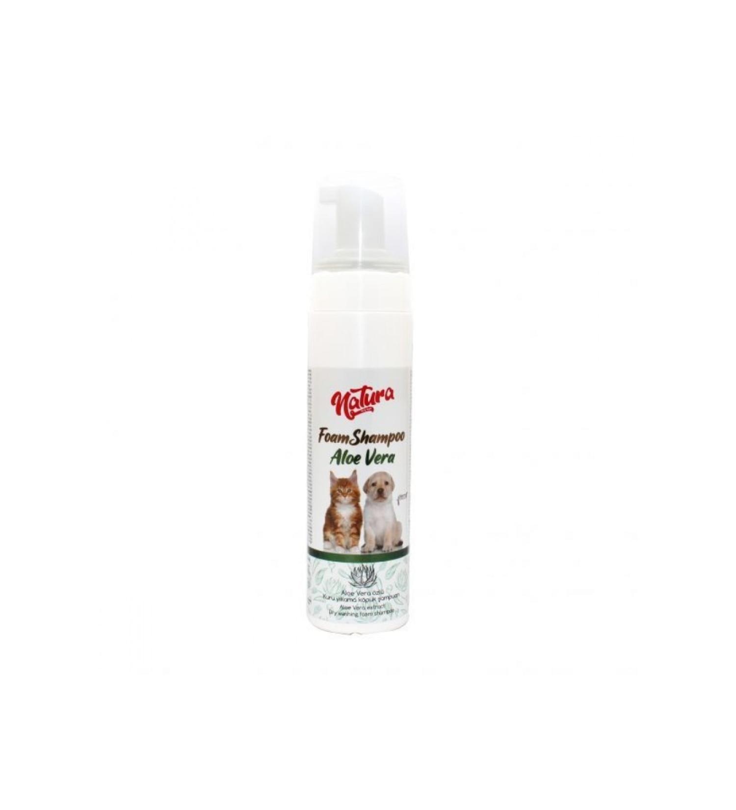 Natura Cat Dog Foam Shampoo Aloe Vera 200 ml