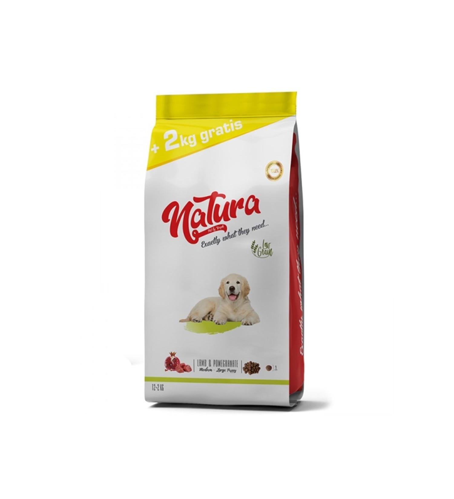 Natura Pet Natura Low Grain Lamb _ Pomegranate Medium and Large Breed Puppy M 12+2kg