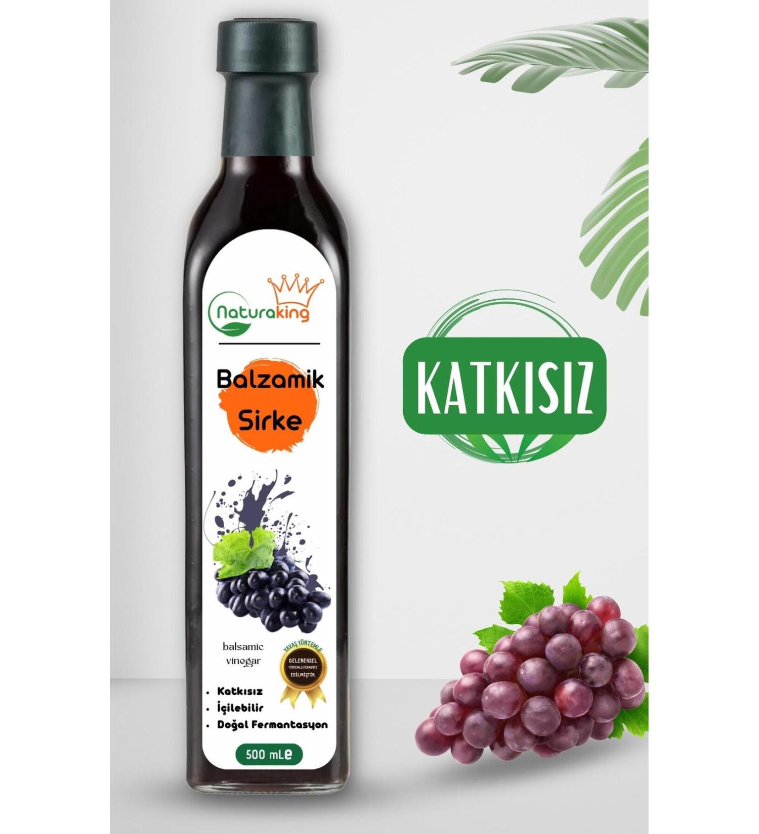 Naturaking Natural Balsamic Vinegar 500 Ml (TRADITIONAL ADDITIVE-FREE) - Buy Online on GoSupps.com