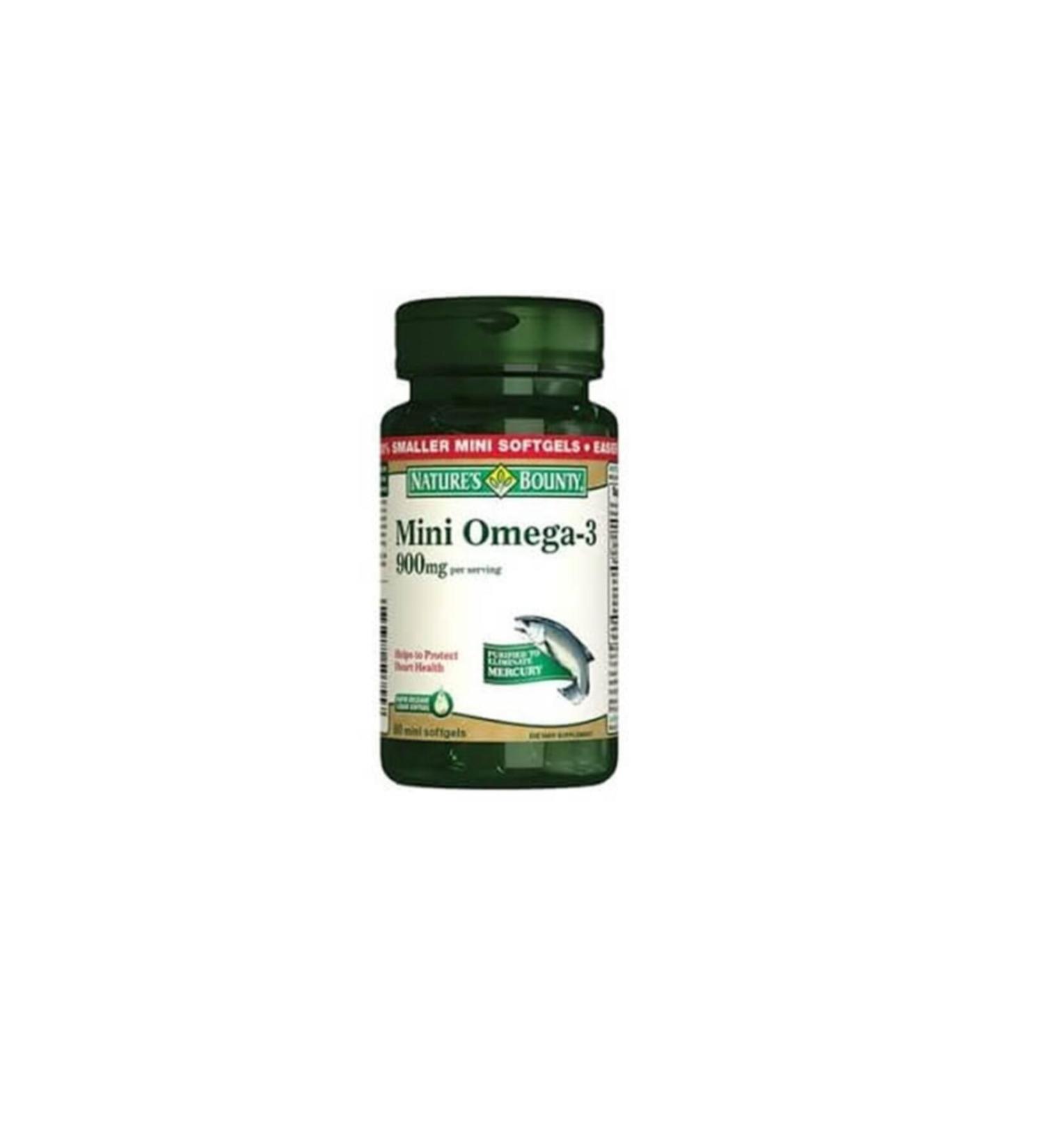 Nature's Bounty Mini Omega 3 900 Mg 60 Mini Softgel