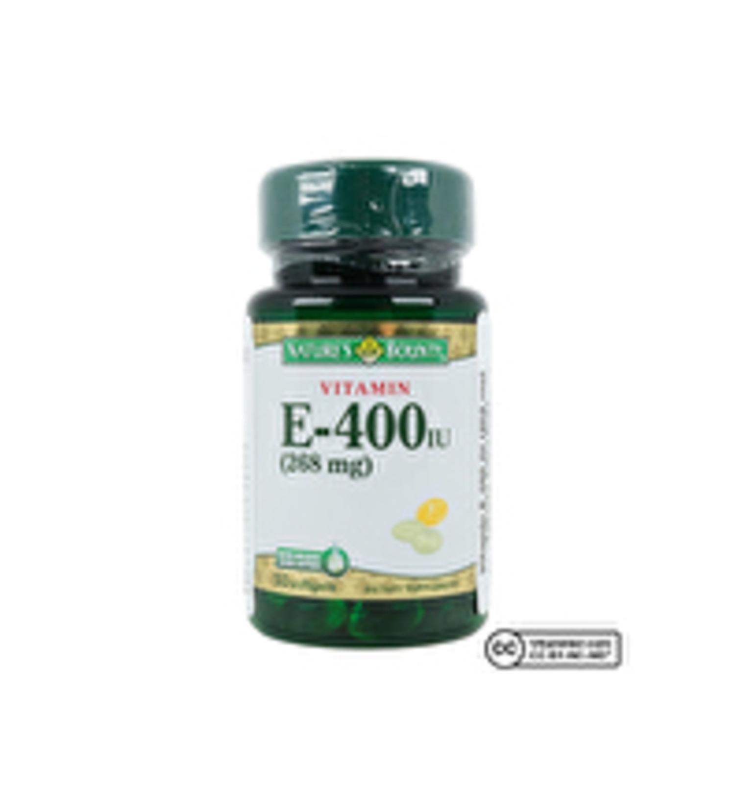 Natures Bounty Vitamin E-400 Iu 50 Softgels (nby101)