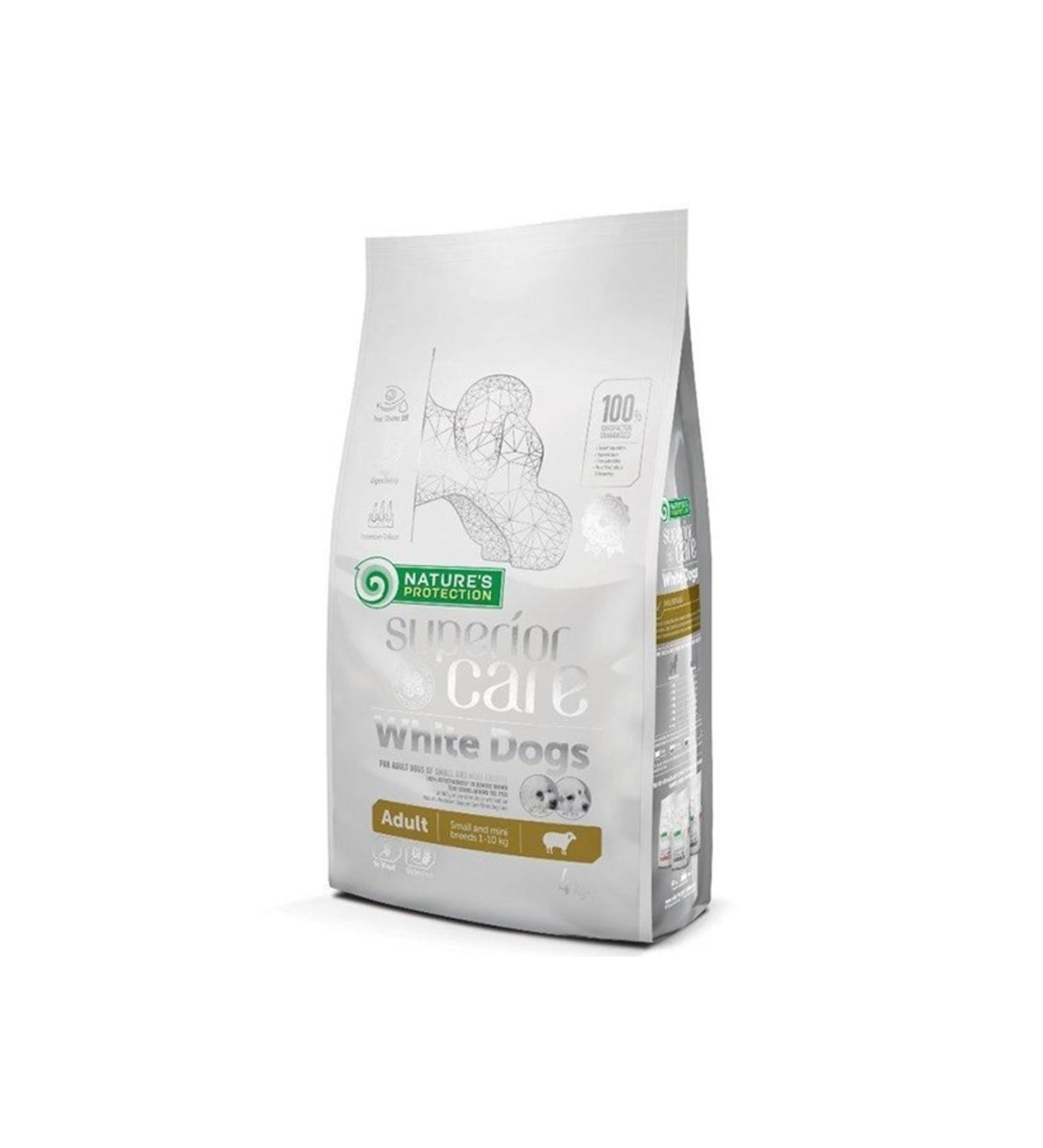 Natures Prodection Natures Protection Adult Lamb Meat Small Breed White Furry Adult Dog Food 4 Kg