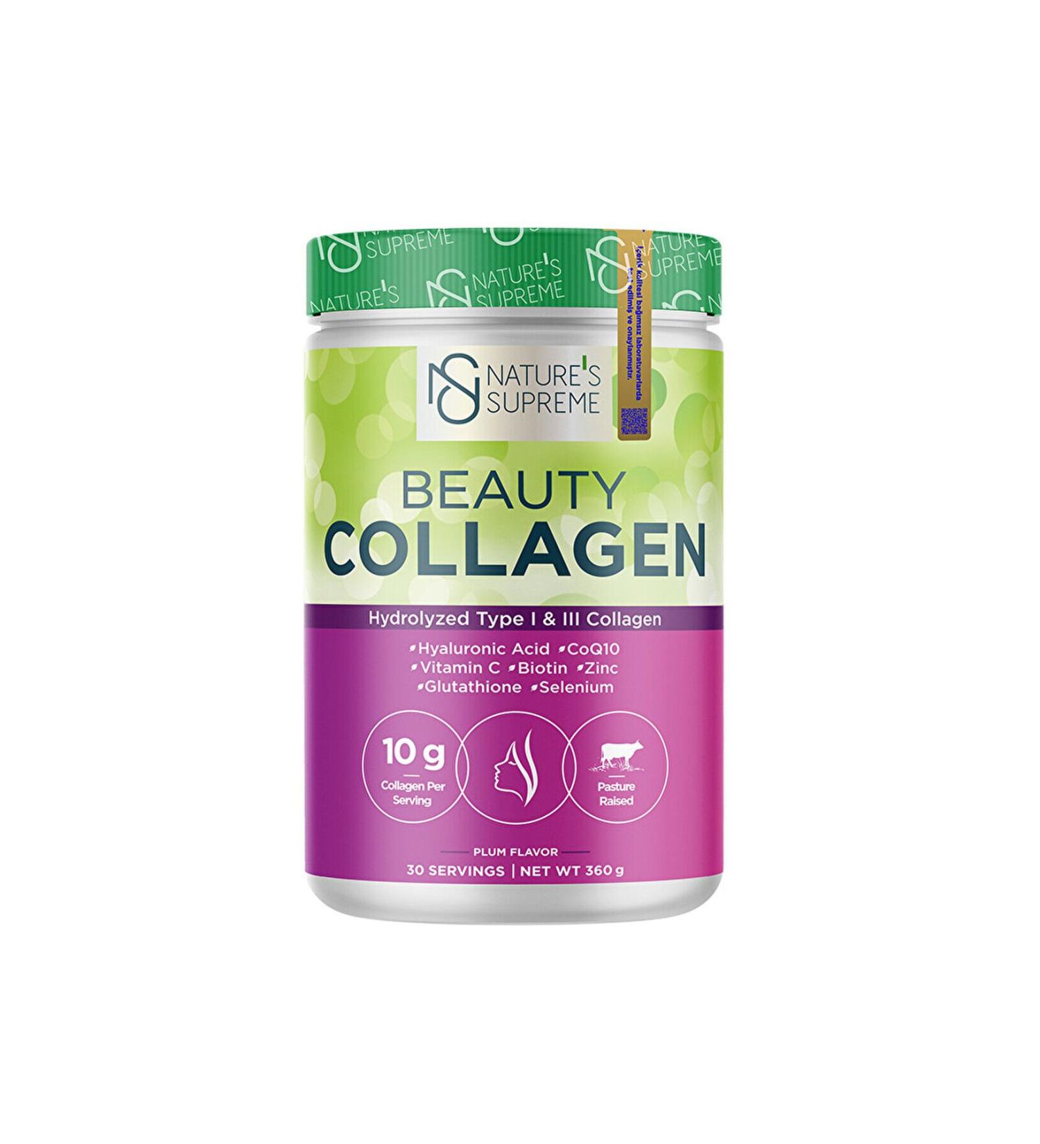 Natures Supreme Supreme Beauty Collagen Powder 360 gr - Buy Online on GoSupps.com