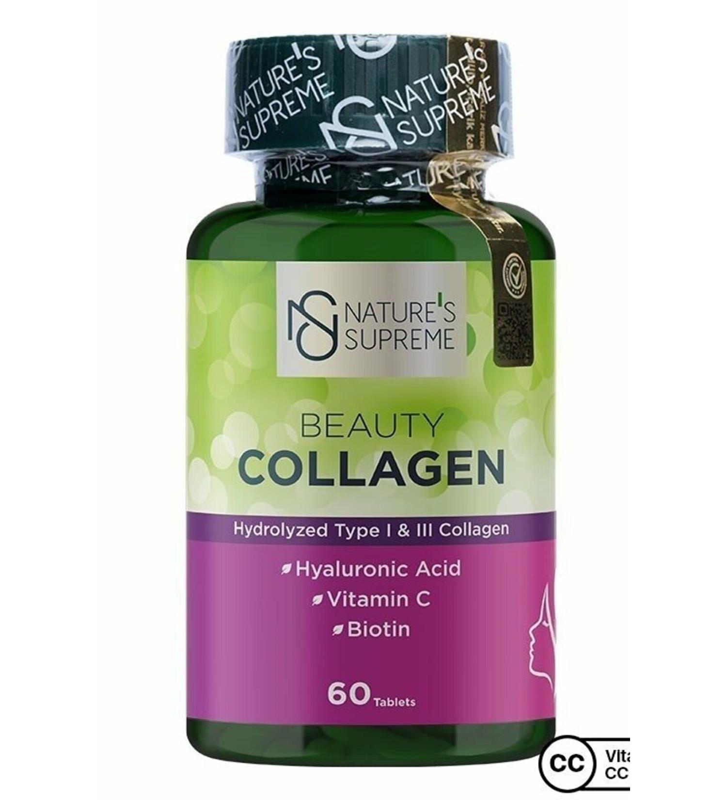 Natures Supreme Beauty Collagen 60 Tablets - Buy Online on GoSupps.com
