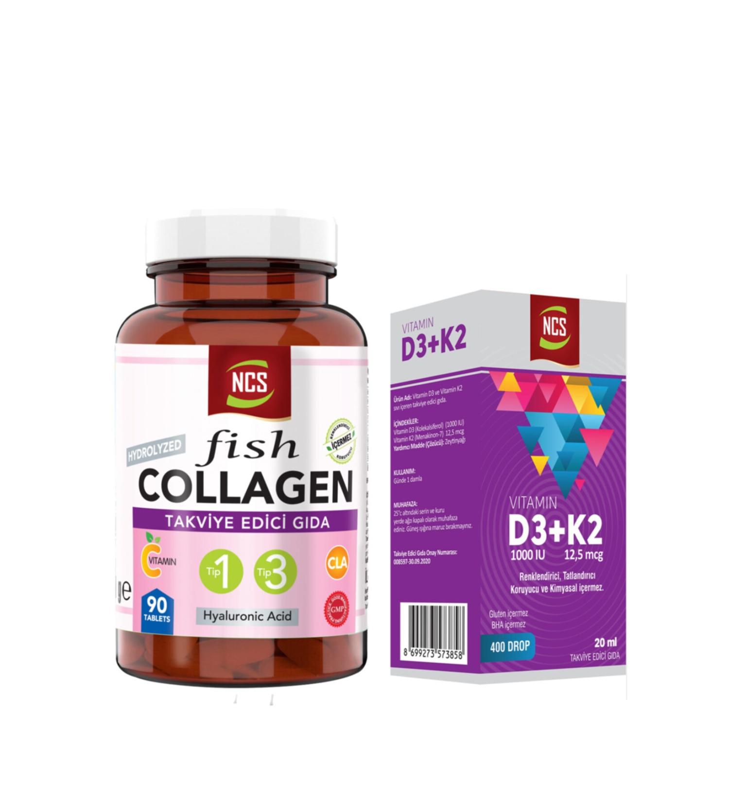 Ncs Collagen Collagen Type 1 2 3 Hyaluronic Acid 3 X 90 Tablets