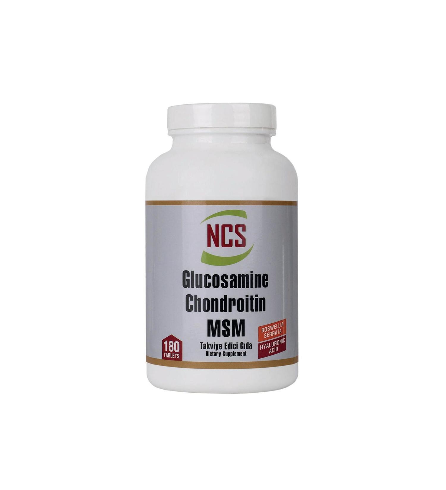 Ncs Glucosamine Chondroitin 180 Tablet Msm Hyaluronic Acid