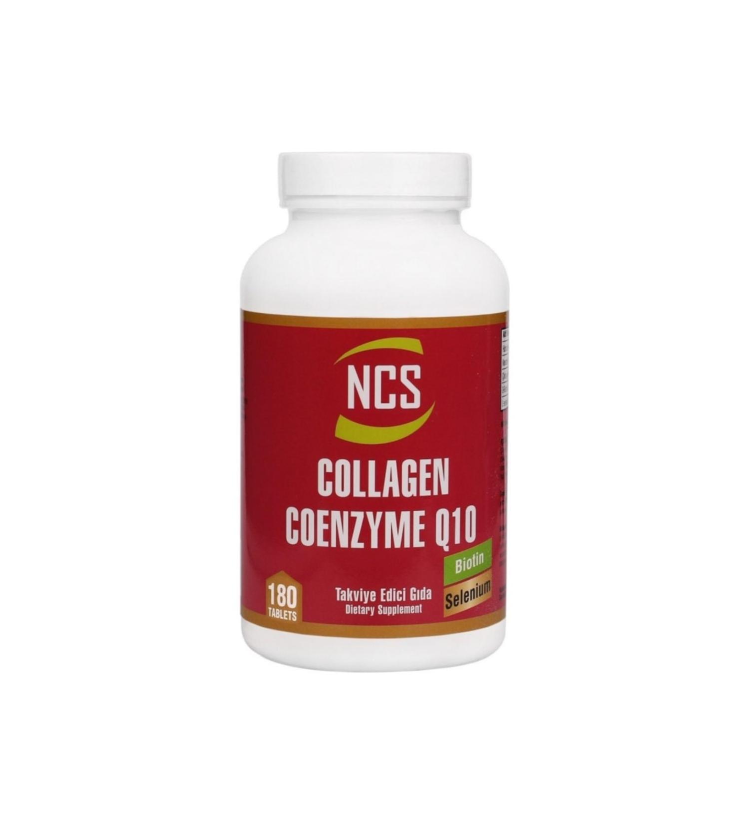Ncs Hydrolyzed Collagen Coenzyme Q10 Biotin Zinc Selenium 180 Tablets