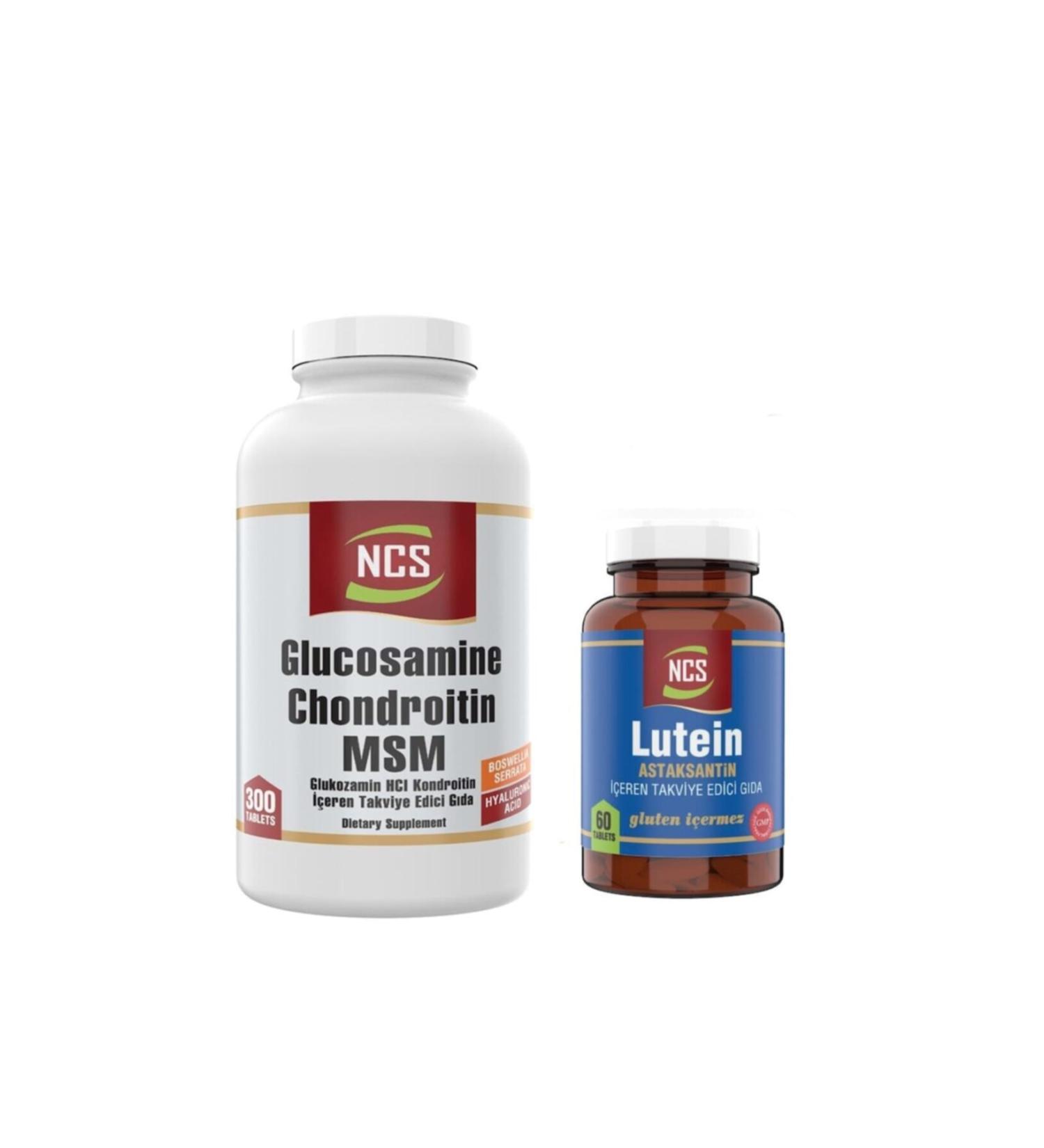 Ncs Lutein 15 Mg Astaxanthin 12 mg 60 Tablets + Glucosamine 300 Tablets