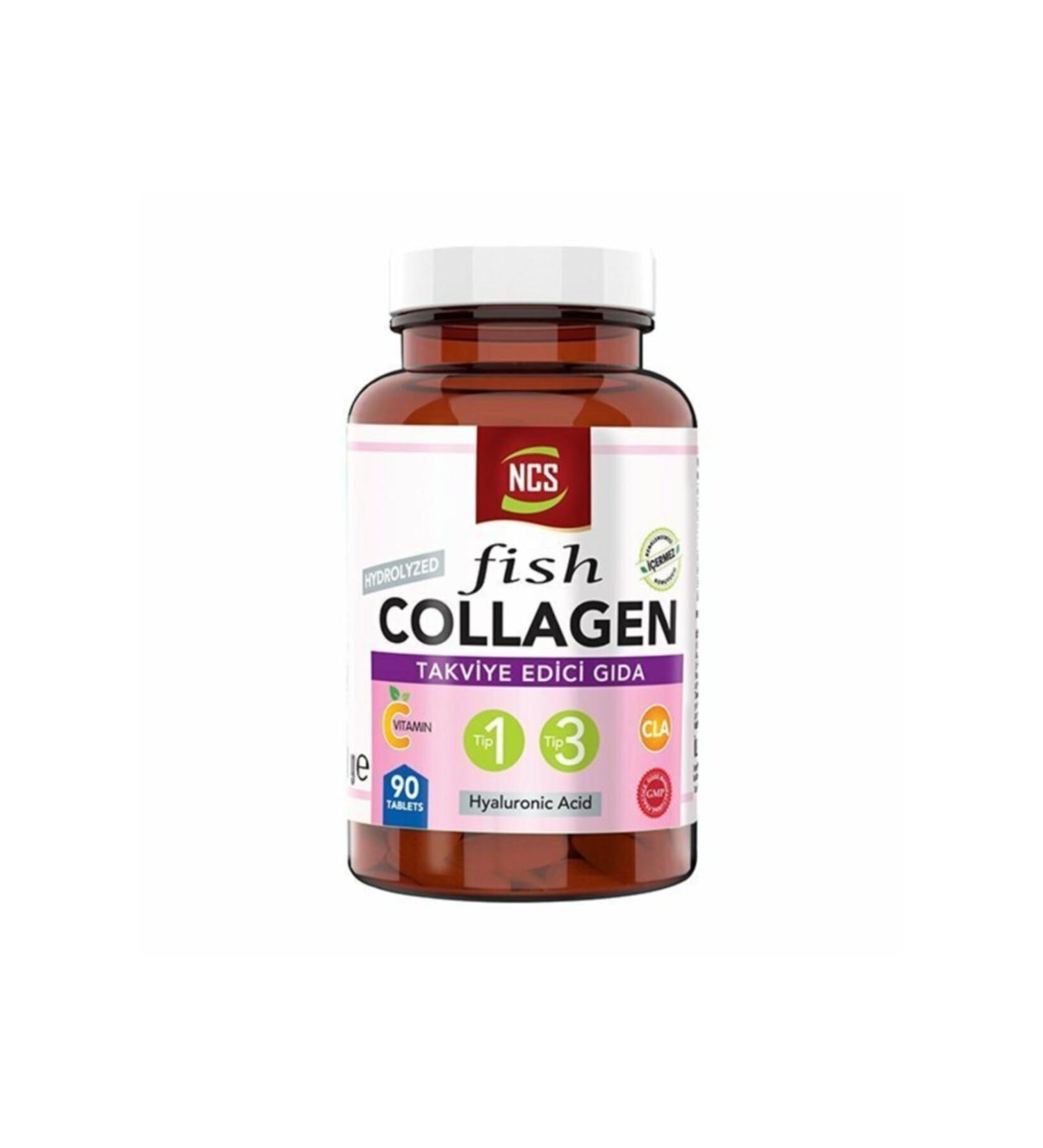 Ncs Type 1-3 Fish Collagen Cla Biotin 90 Tablets Zinc Collagen