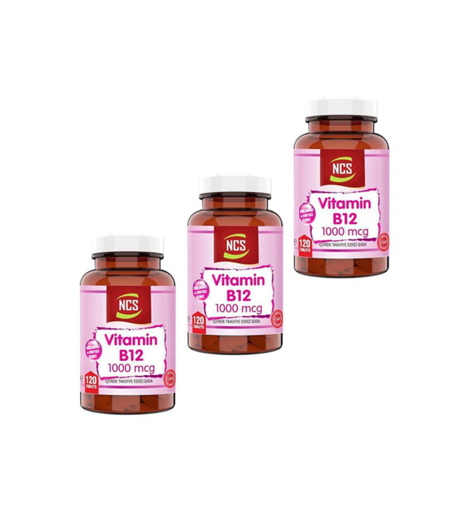 Ncs Vitamin B12 Methylcobalamin 1000 Mcg 120 Tablets 3 Boxes