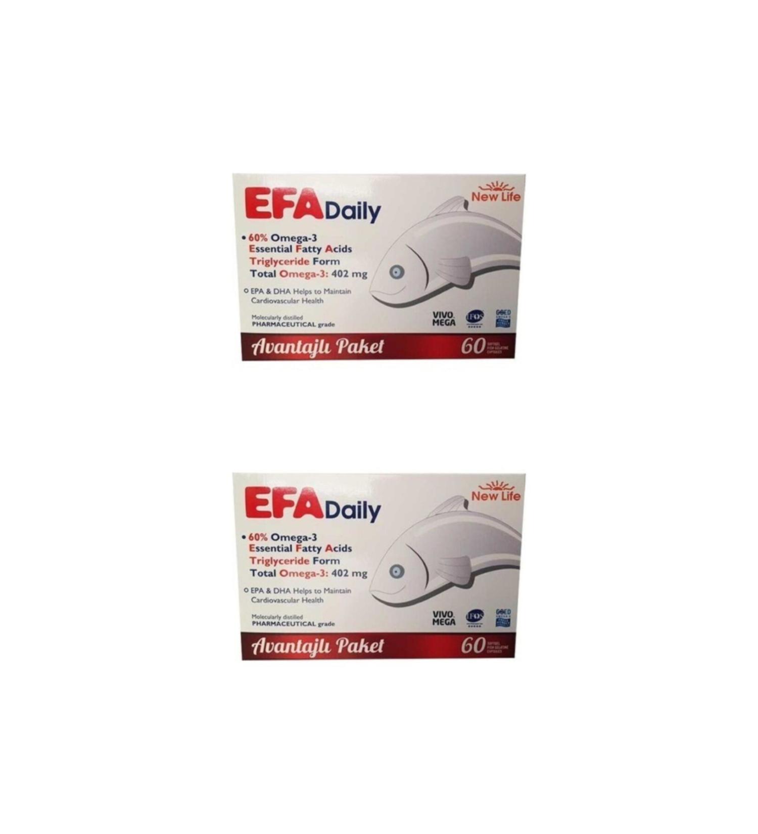 New Life Efa Daily 60 Capsules 2 Boxes