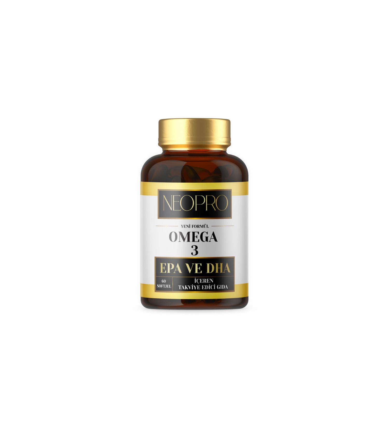 NEOPRO Collagen- Omega 3 - Fish Oil Vitamin - 60 Softgel
