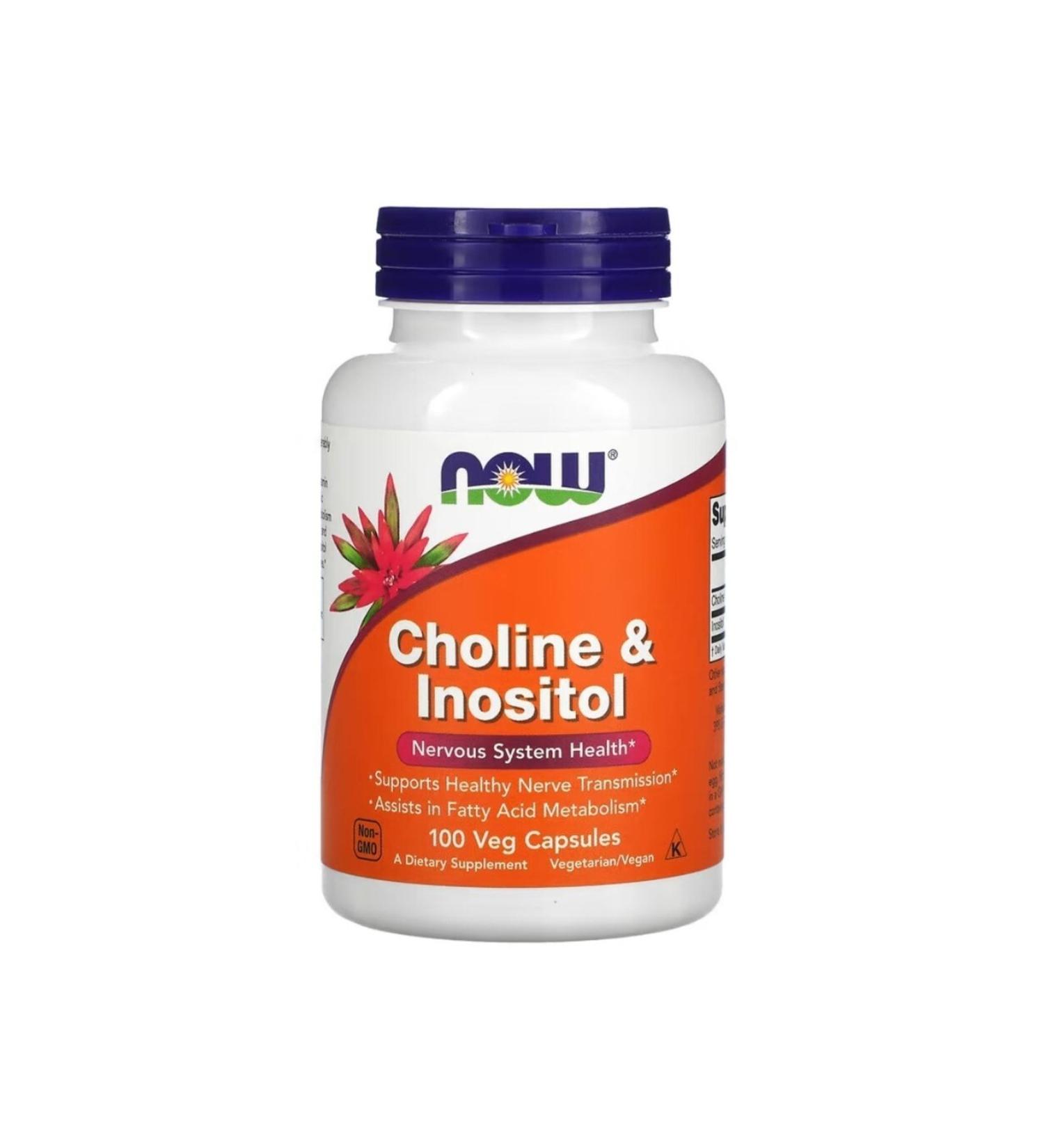 Now Foods Choline Inositol 100 Veg Capsules