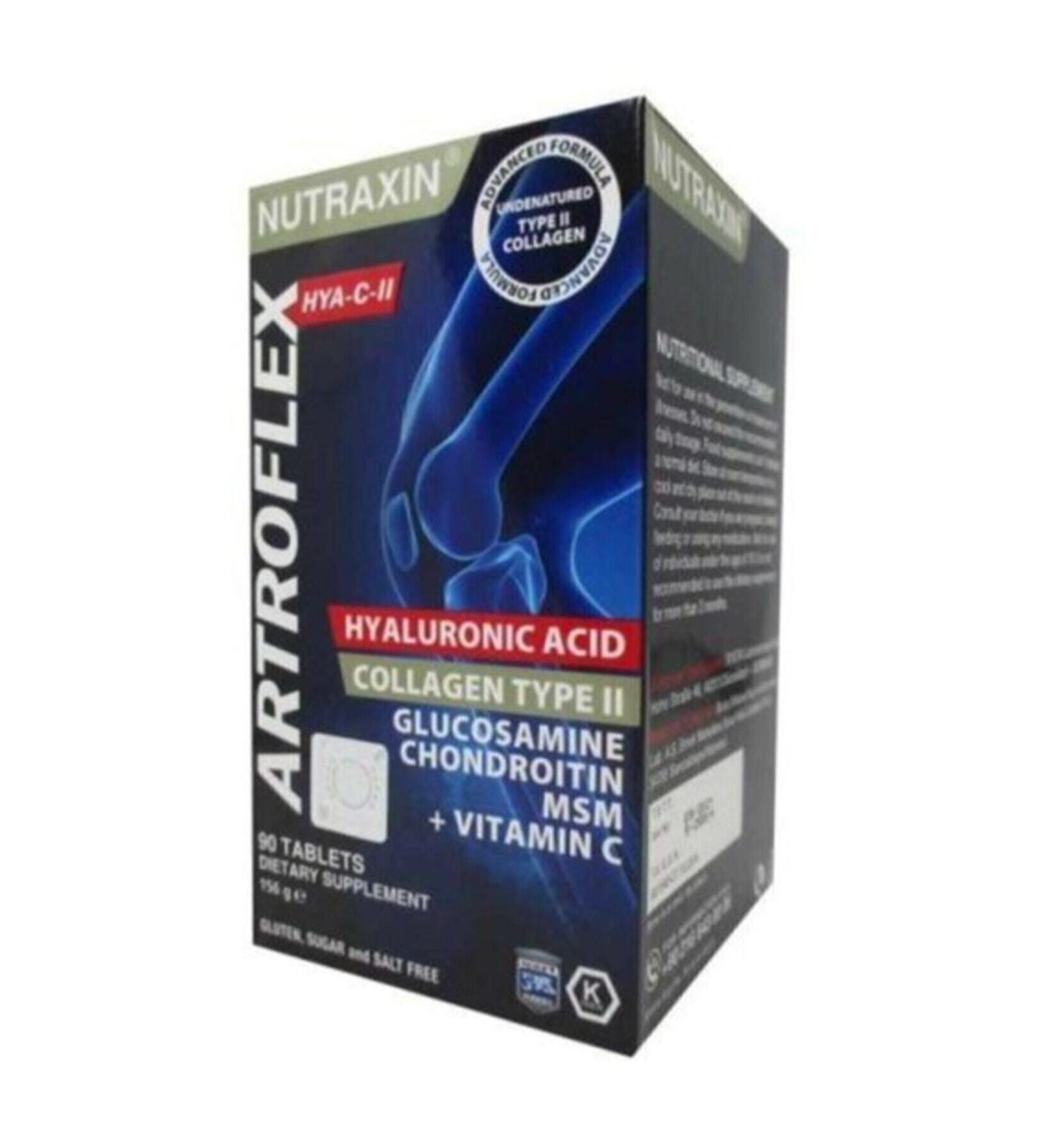 Nutraxin Artroflex Hya-c- 90 Tablets / Vitamin C Detekli Artroflex Hya C- 90 Tablets