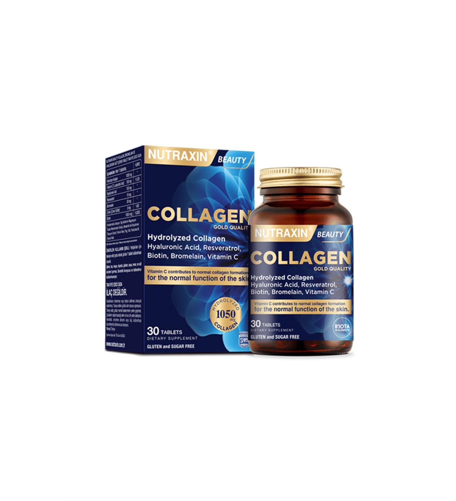 Nutraxin Beauty Collagen Gold Quality 30 Tablets