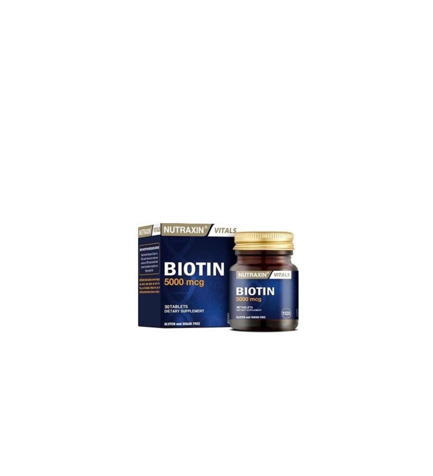 Nutraxin Biotin for Hair Health 30 Tablets