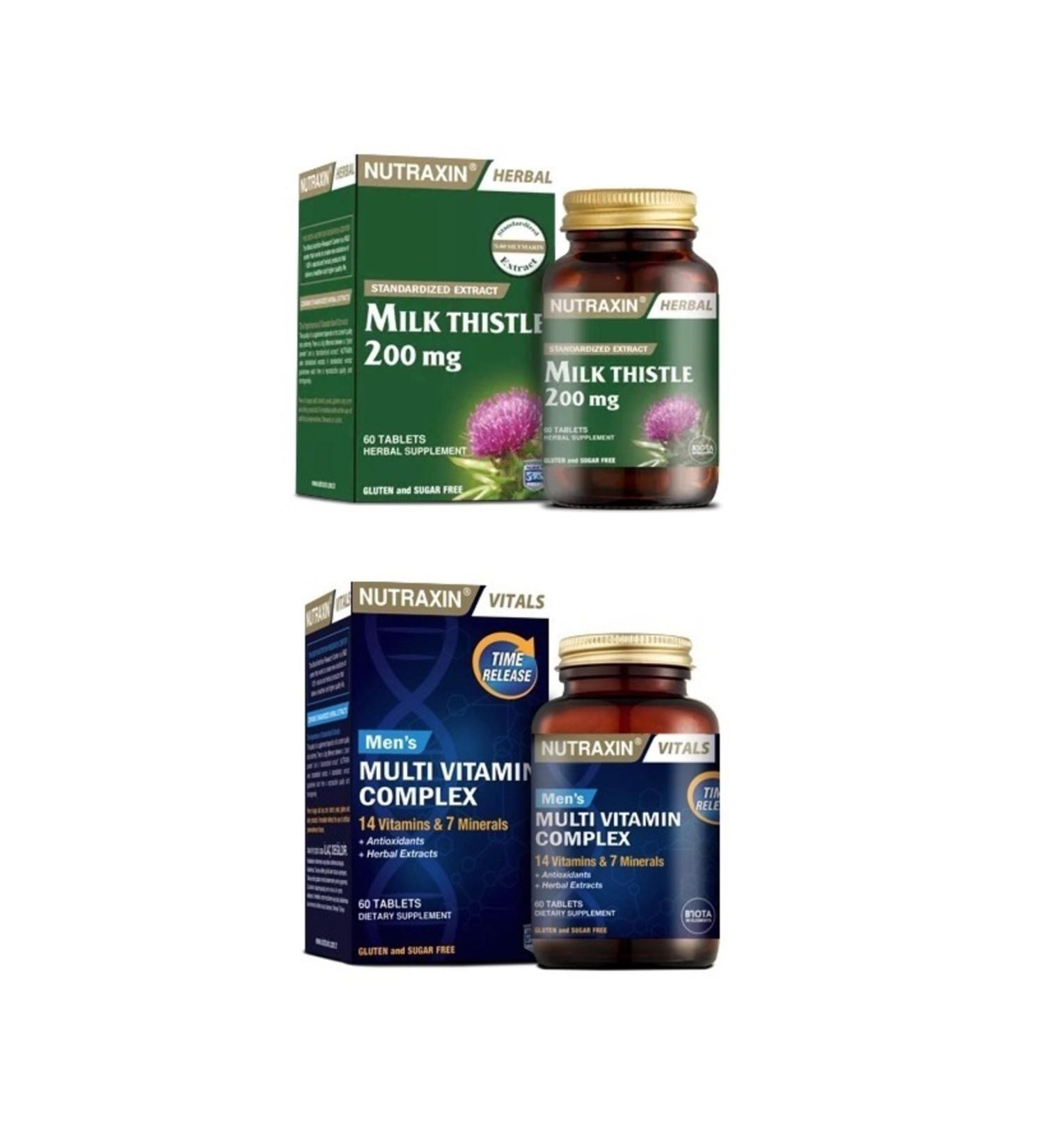 Nutraxin Ginger and African Geranium Plant Containing Immun-s 60 Tablets + D3 Vitamin 120 Tablets