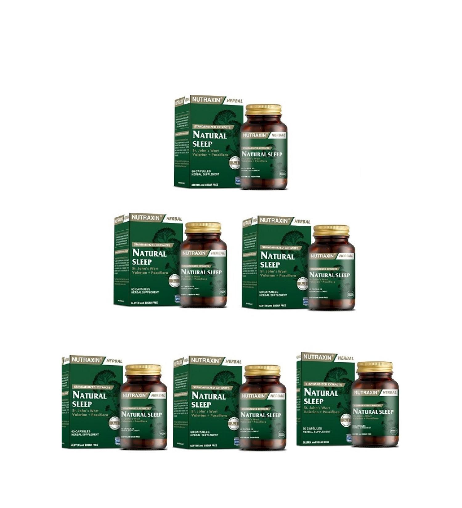 Nutraxin Natural Sleep 60 Tablets*6 Pieces