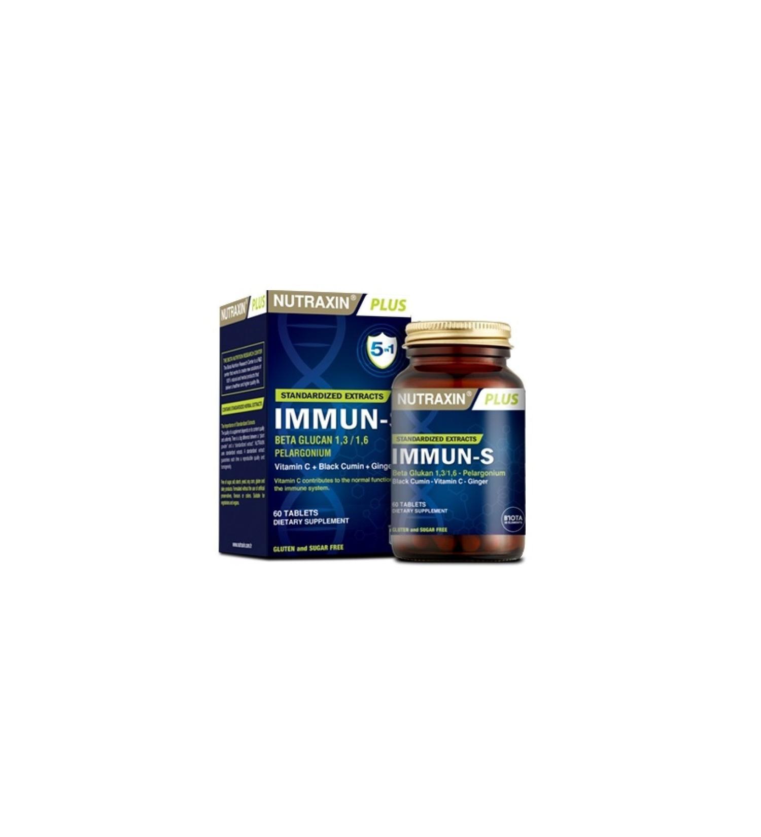 Nutraxin Potential Allergen-Free Immun-s Plus 60 Tablets