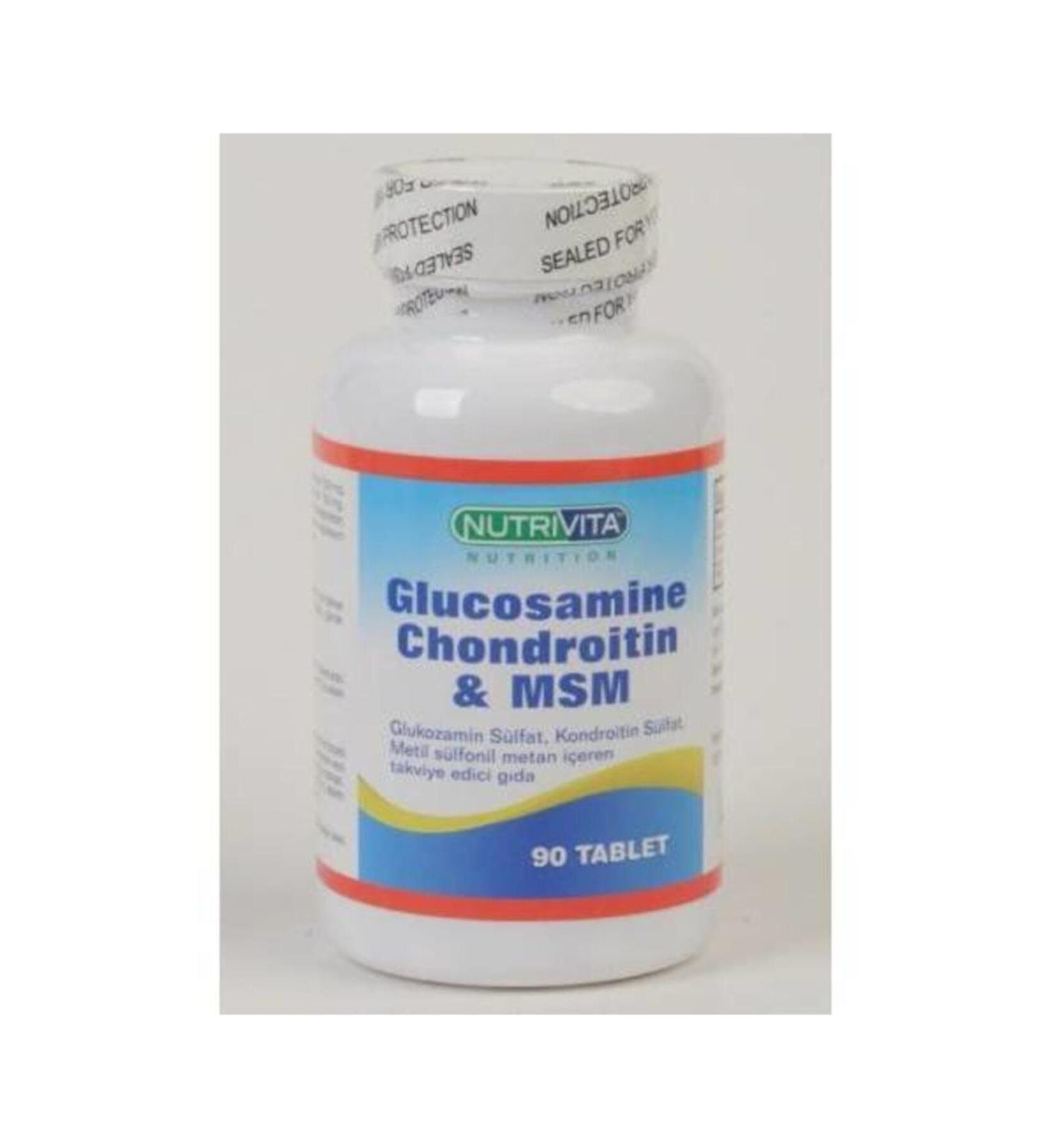 Nutrivita Nutrition Nutrivita Glucosamine Chondroitin & Msm 90 Tablets