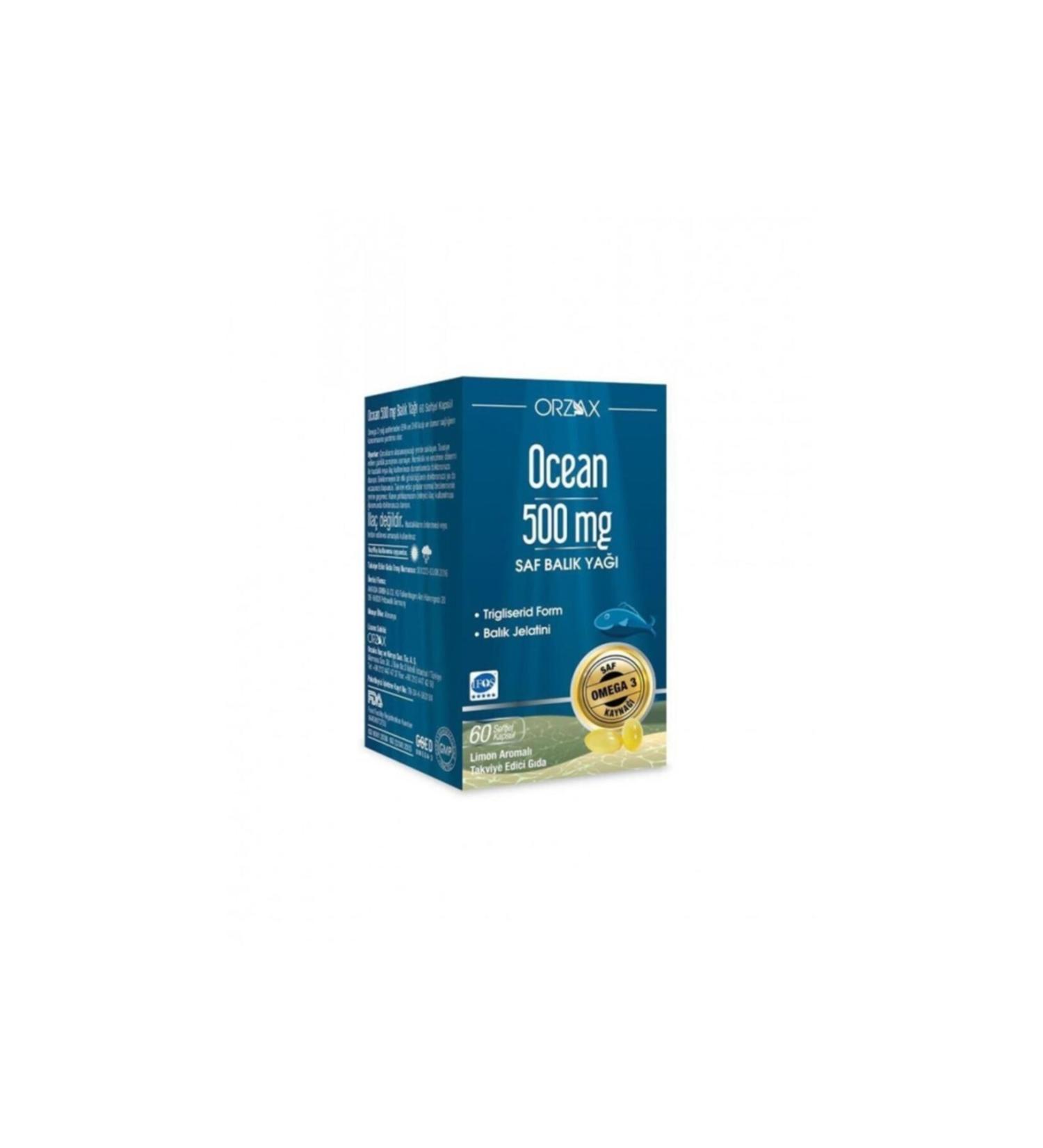 Ocean 500 mg 60 Capsules Pure Fish Oil