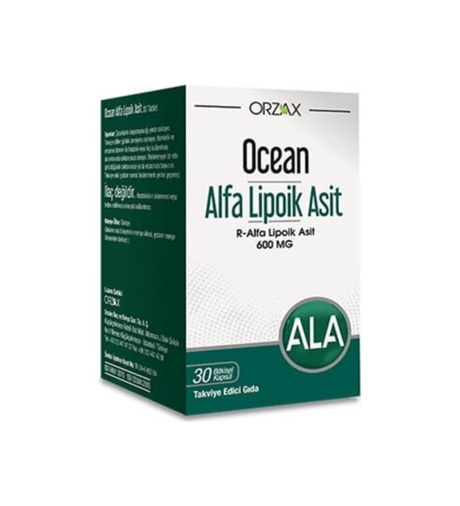 Ocean Alpha Lipoic Acid 600 Mg 30 Capsules