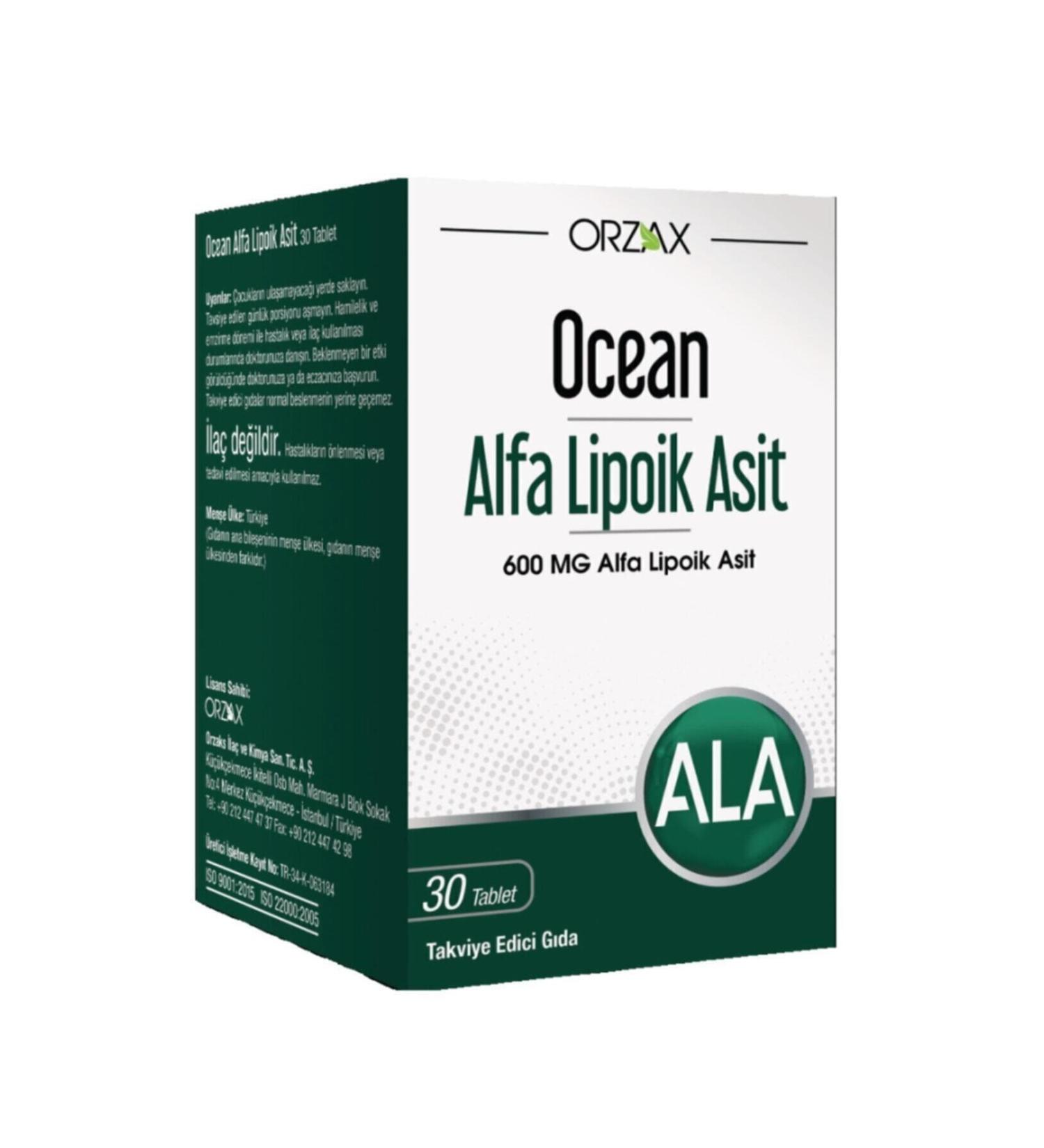 Ocean Alpha Lipoic Acid 600mg Capsule