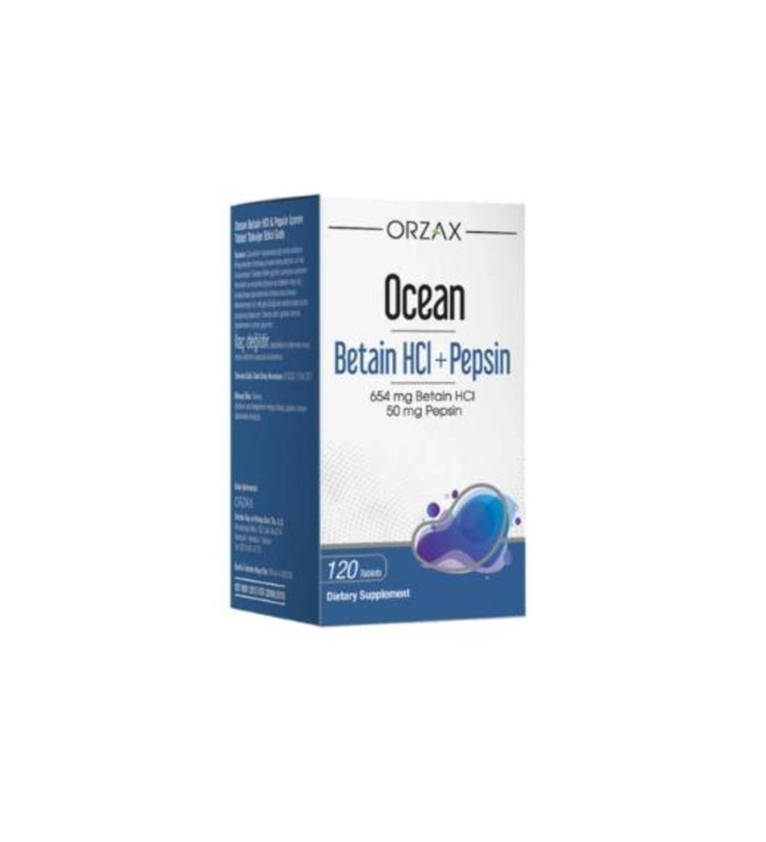 Ocean BETAIN+PEPSIN 120 TABLETS