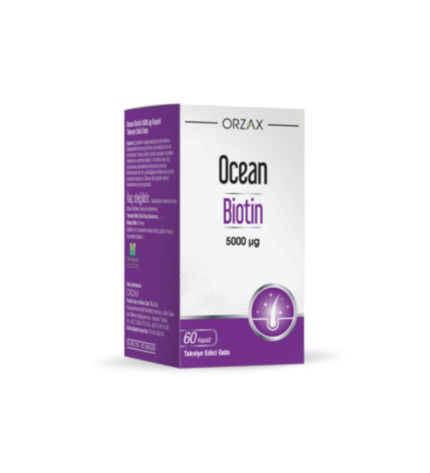 Ocean Biotin 5000ug 60 Capsules