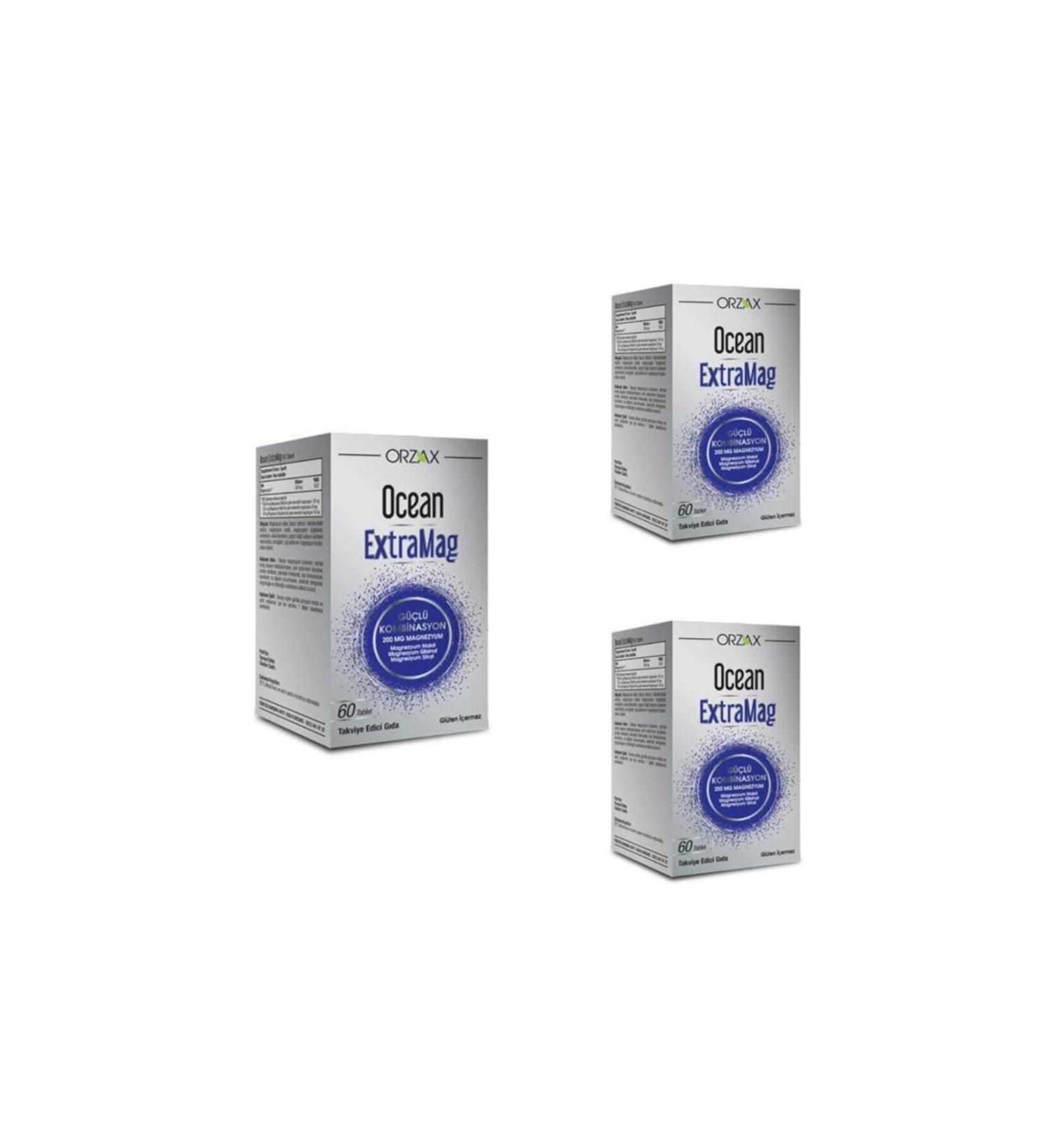 Ocean Extramag 60 Tablets X 3 Pieces
