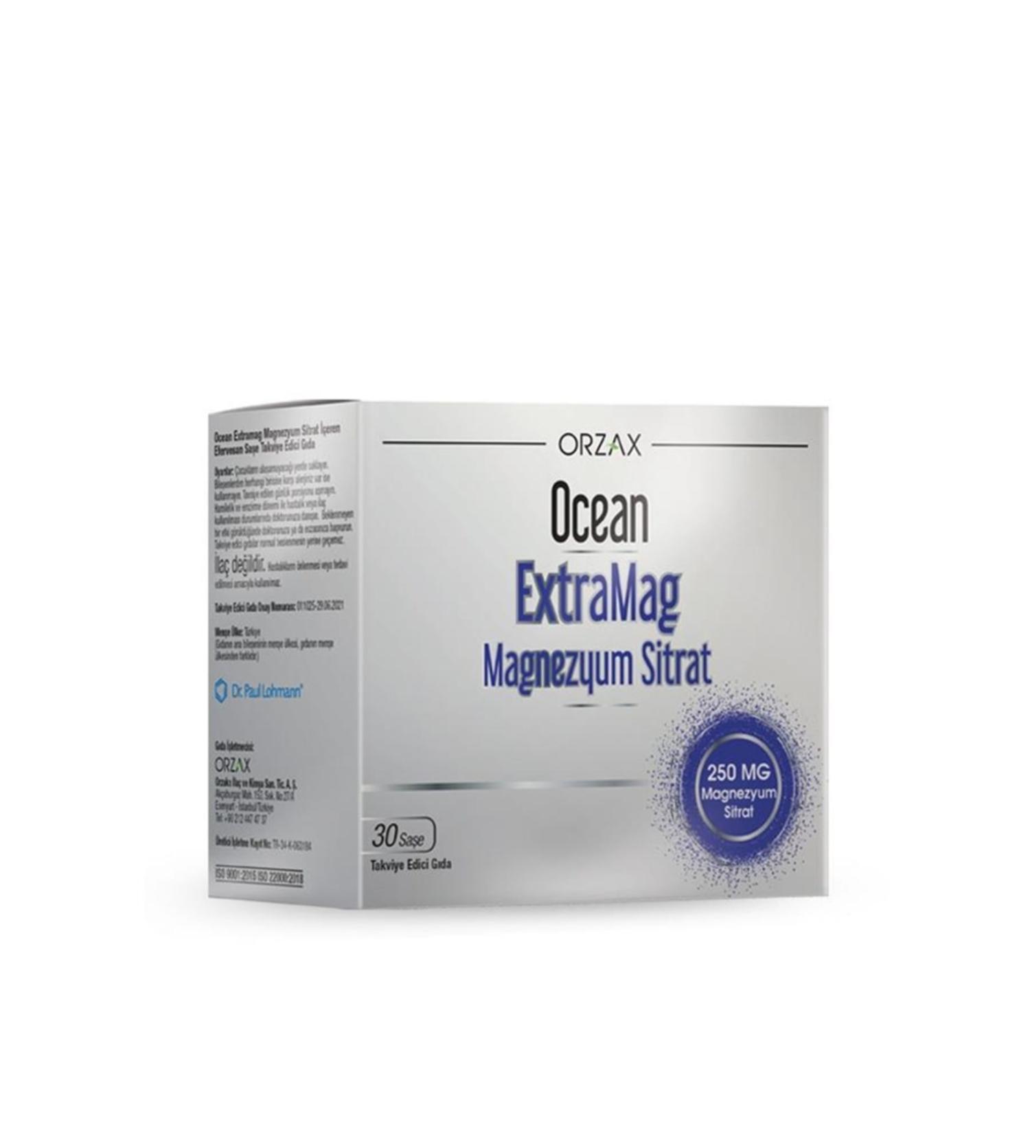 Ocean Extramag Magnesium Citrate Effervescent 30 Sachets