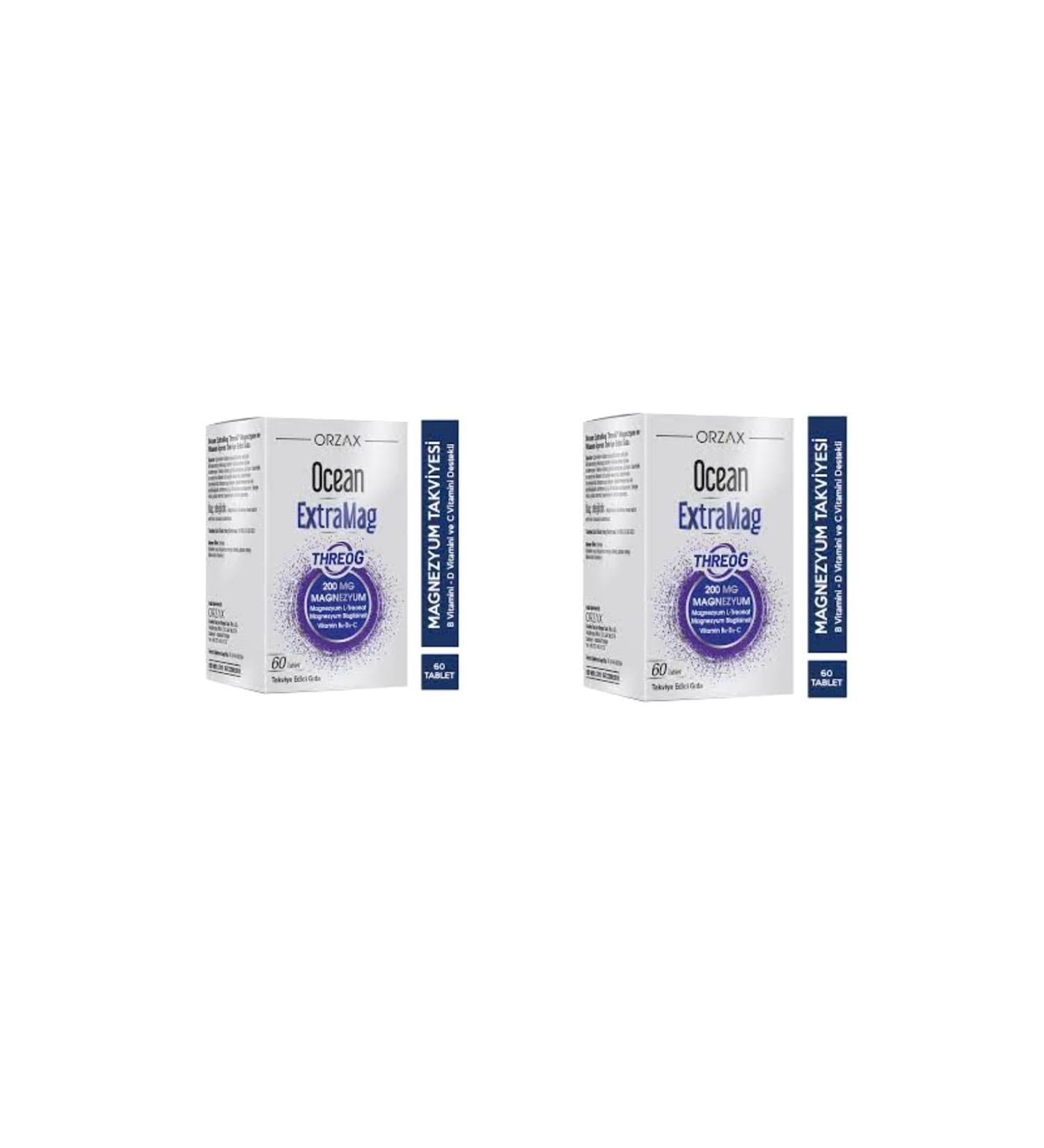 Ocean Extramag Threog 200 Mg Tablets 60 pcs 2 Boxes
