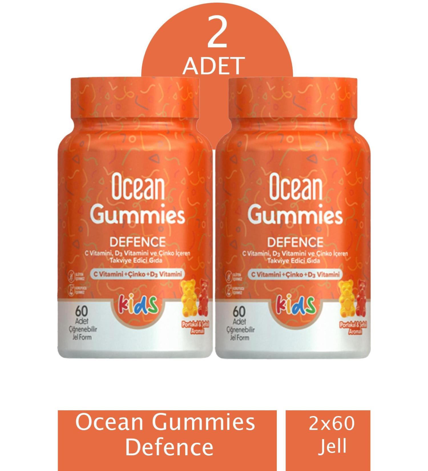 Ocean Gummies Defense 60 Pieces Chewable Form 2 Pieces