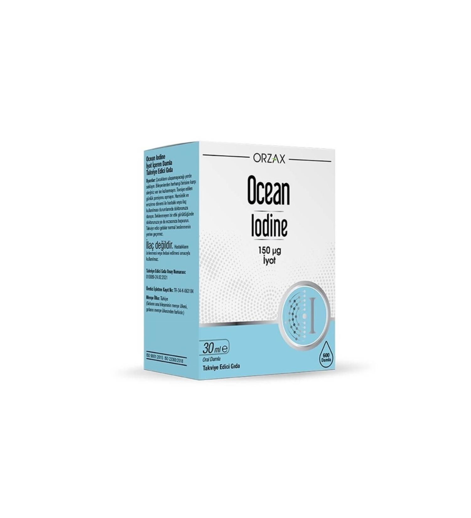 Ocean Iodine 150 mcg Iodine 30 ml Iodine Containing Supplementary Food