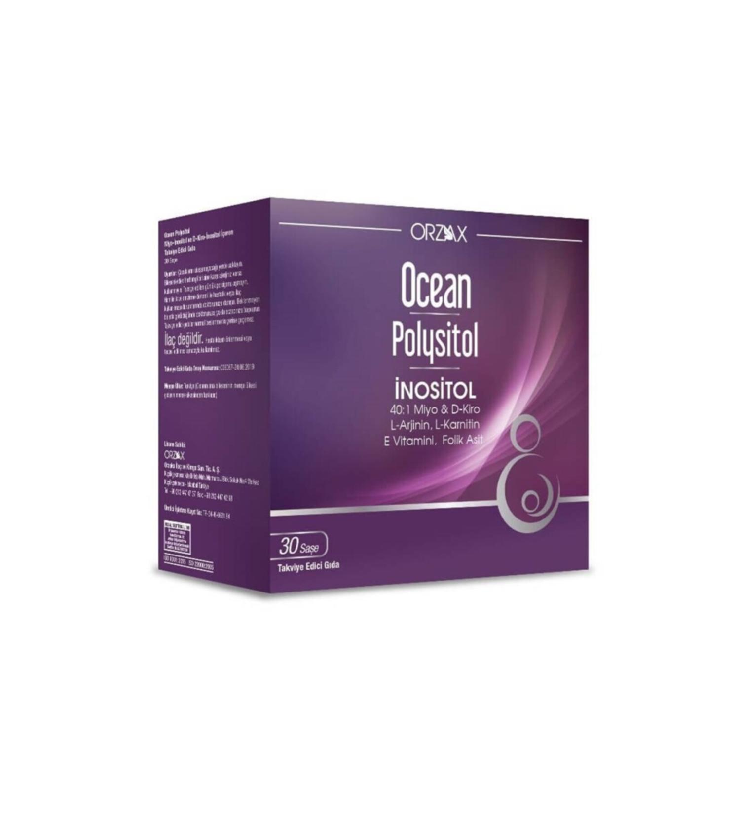 Ocean Polysitol Food Supplement 30 Sachets Folic Acid 400 g