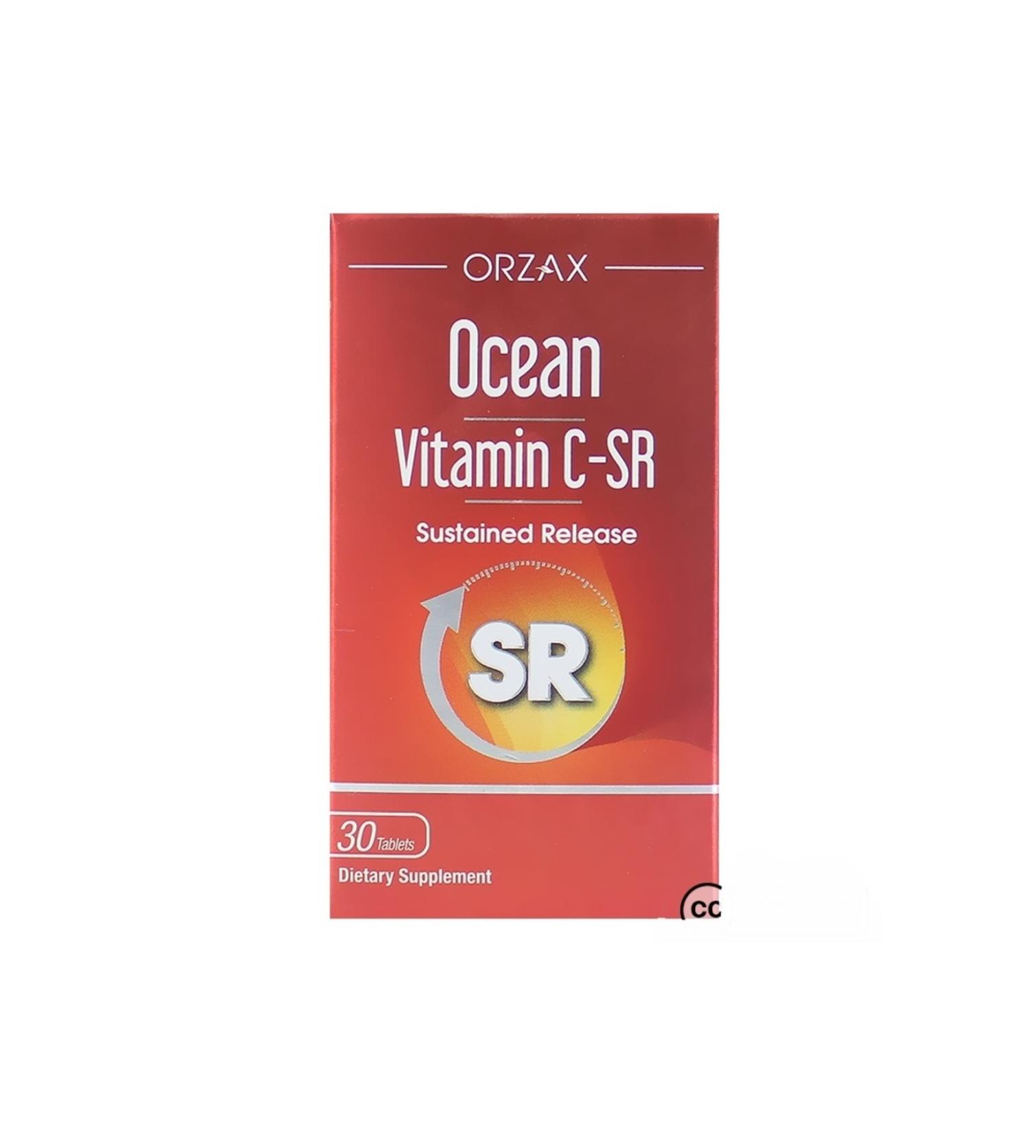Ocean Vitamin C Sr 500mg 30 Tablets