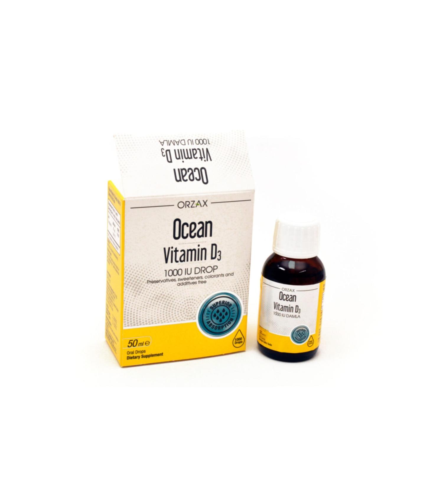 Ocean Vitamin D3 1000 Iu Drops 50 ml