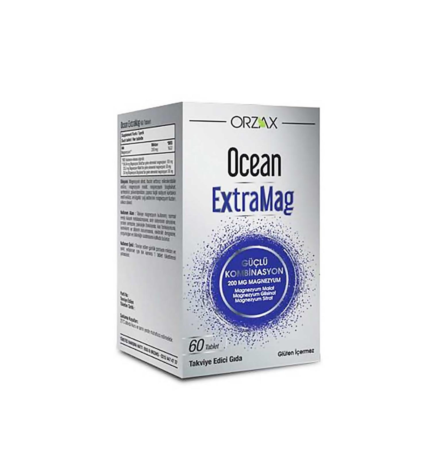 Ocean Ocean ExtraMag Triple Combination Food Supplement 60 Tablets