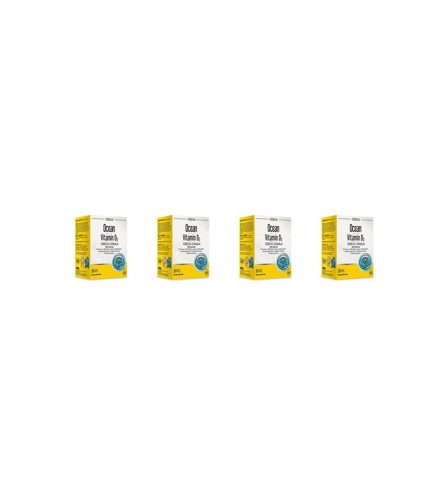 Ocean Ocean Vitamin D3 1000 Iu Drops 50 ml 3 Pieces