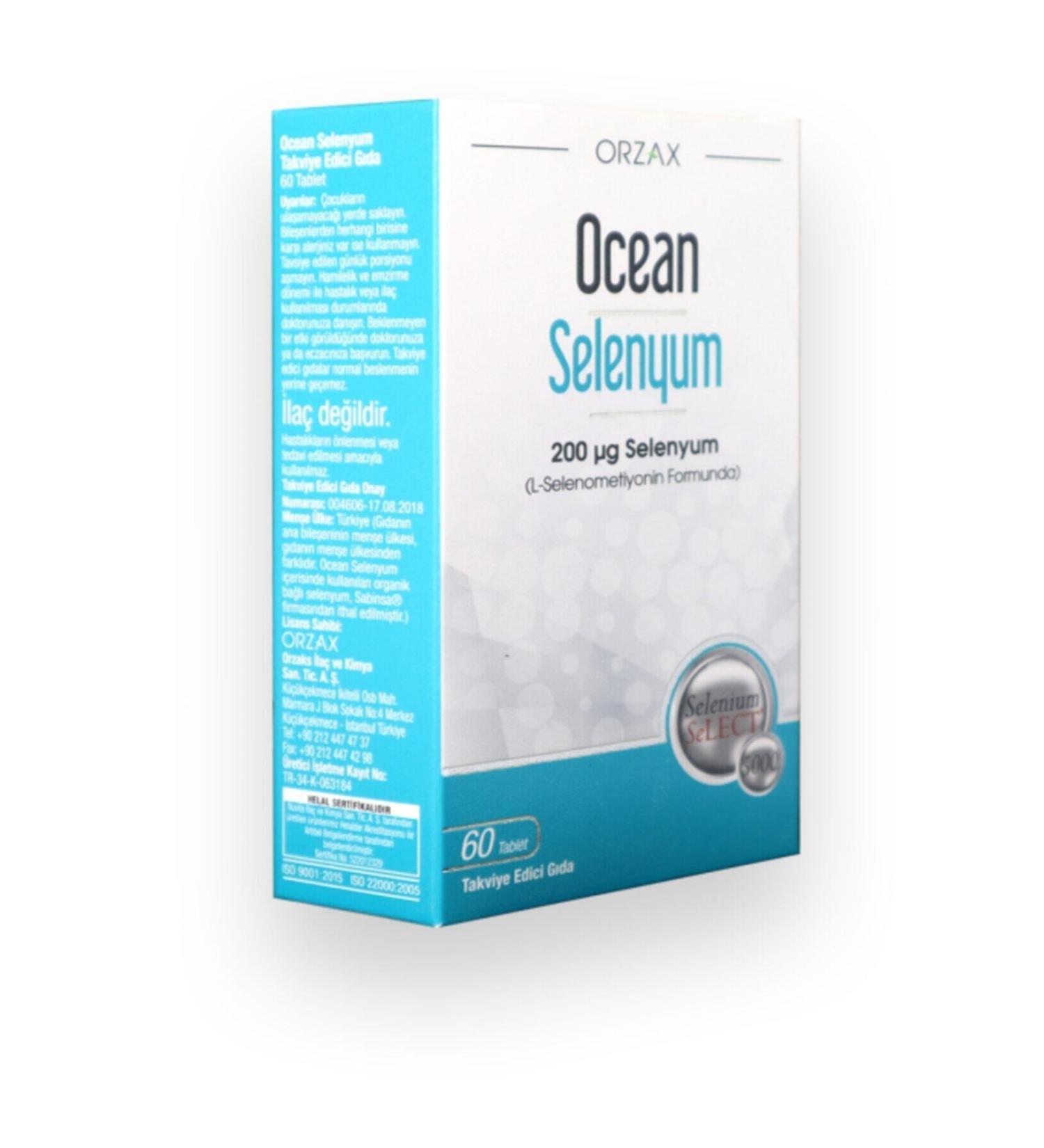 Ocean Ocean Selenium 200 mcg 60 Tablets
