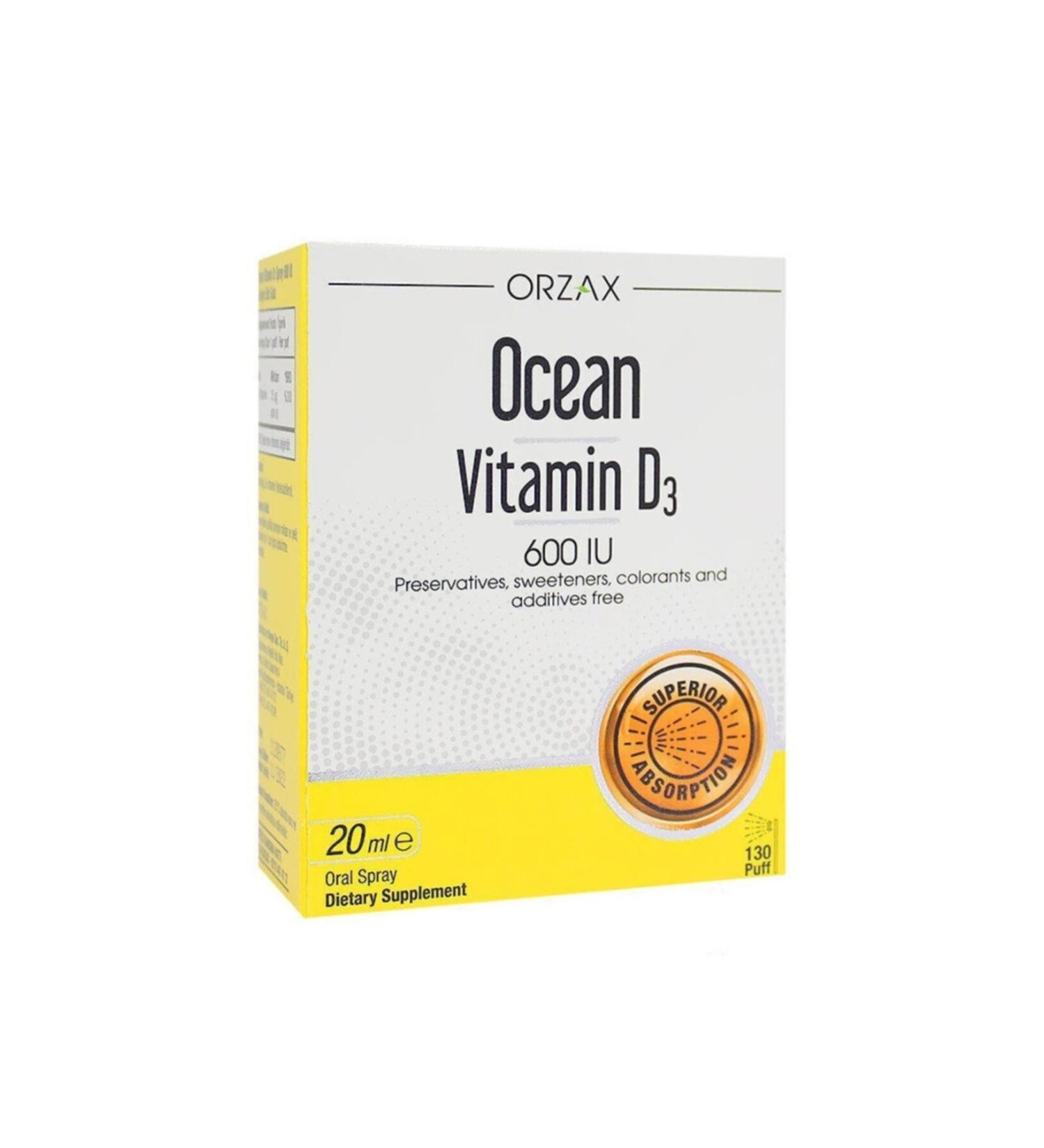 Ocean Orzax B Complex Food Supplement 50 Capsules