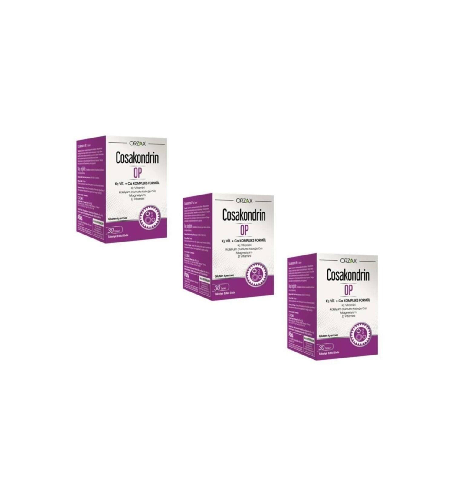 Ocean Orzax Cosakondrin Op 30 Tablets Food Supplement 3 Pack