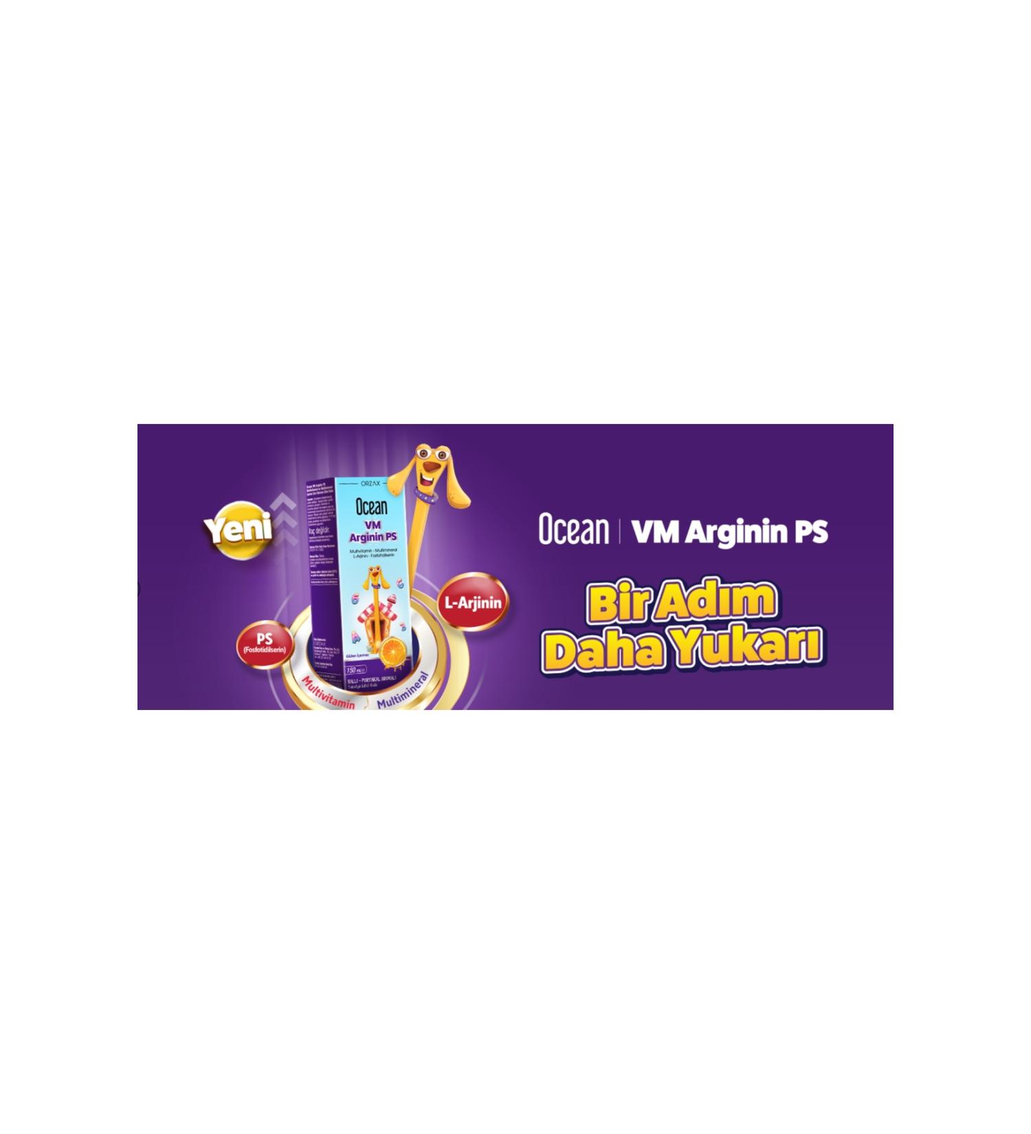 Ocean VM ARGININE PS SYRUP CONTAINING ARGININE FOR HEIGHT EXTENSION GROWTH AND DEVELOPMENT 150 ML