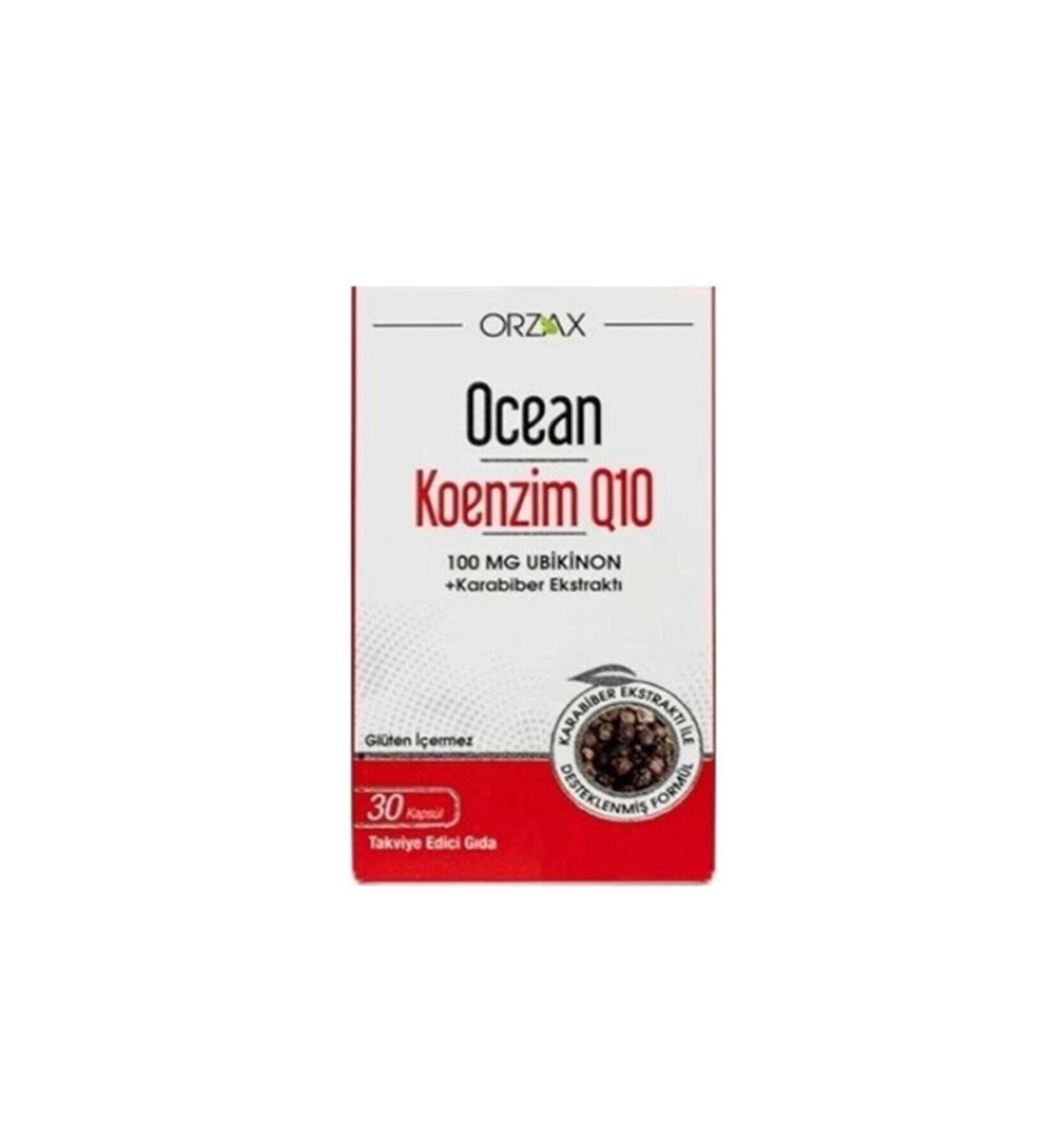 Ocean Orzax Ocean Coenzyme Q10 30 Capsules
