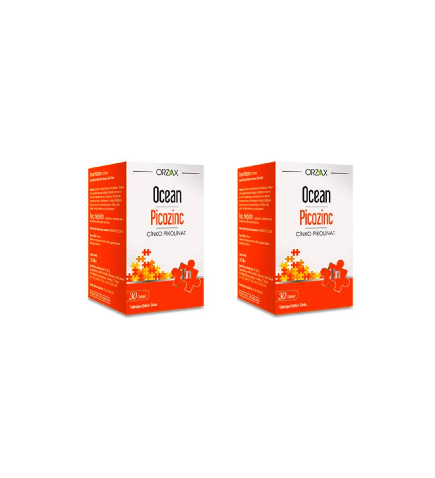 Ocean Picozinc Zinc Picolinate 30 Tablets