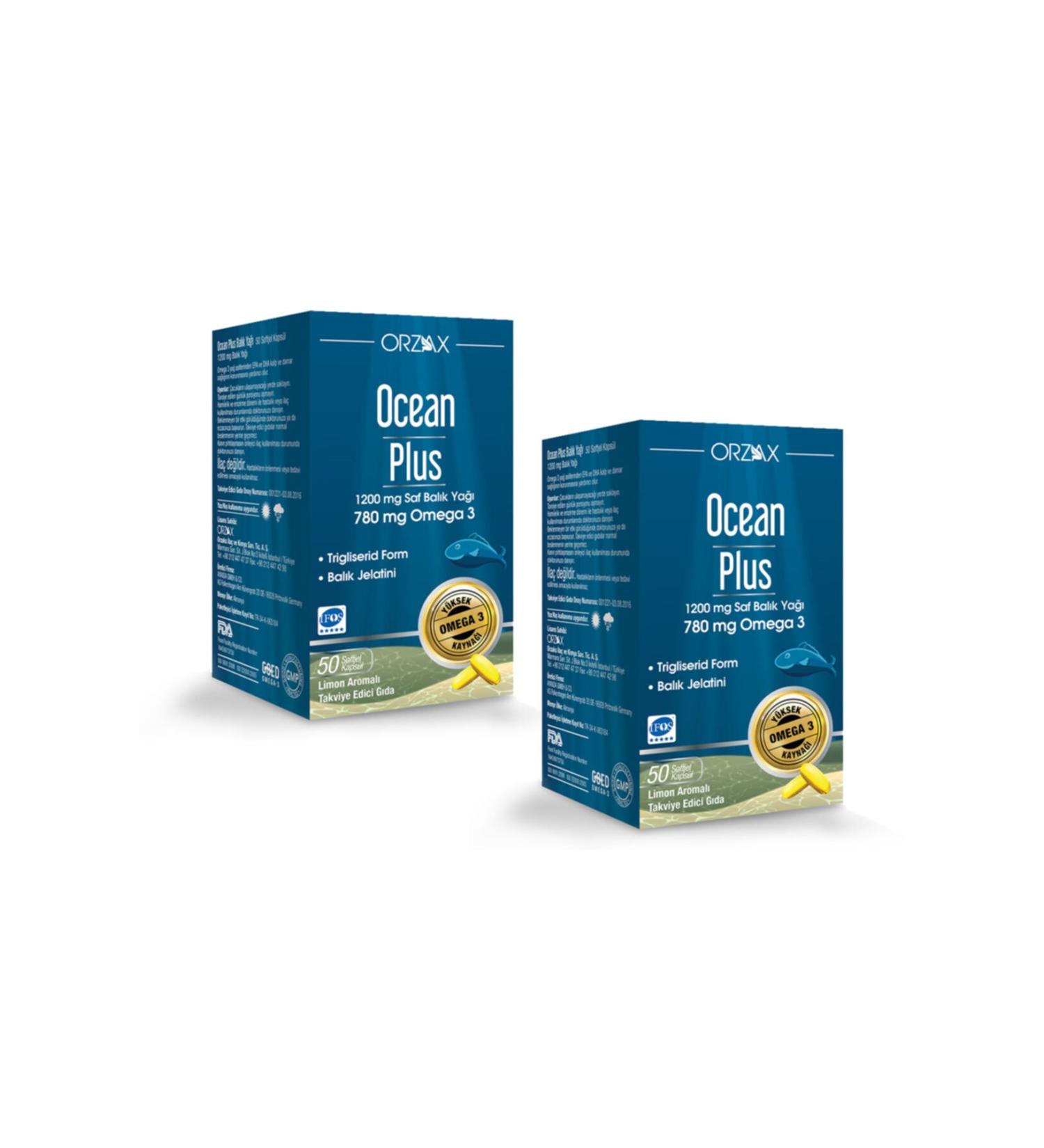 Ocean Plus 1200 G 50 Capsules X 2